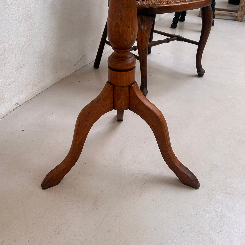 English Antique dark wood side table | Joko