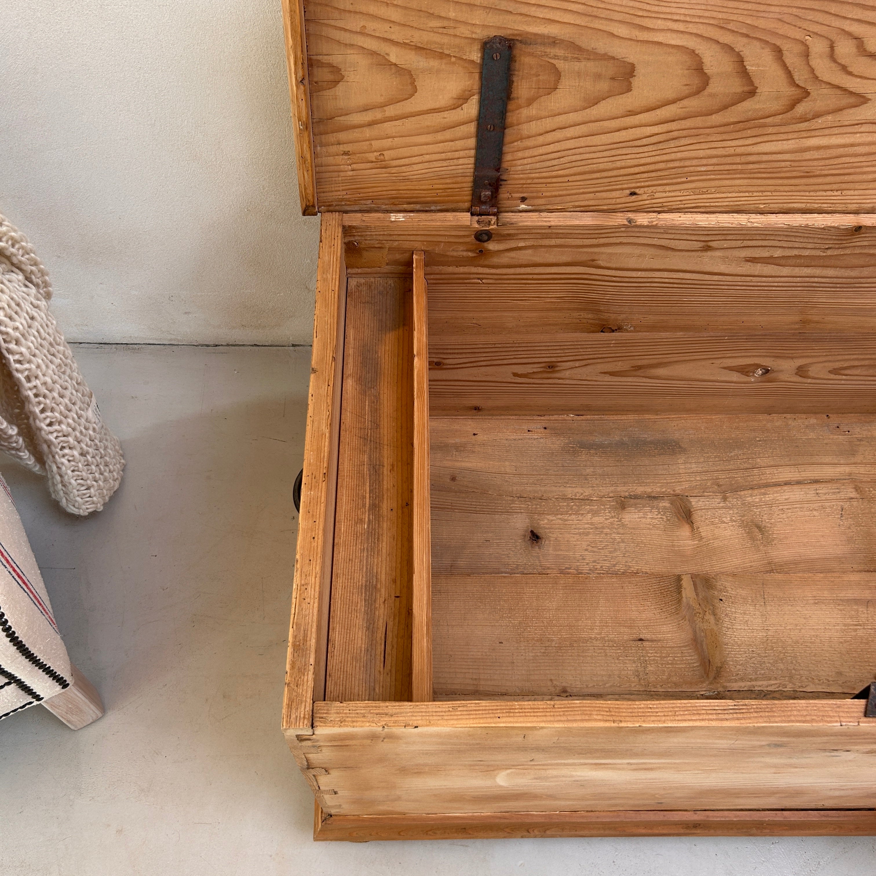 Extra Large Antique Blanket Box | Tew