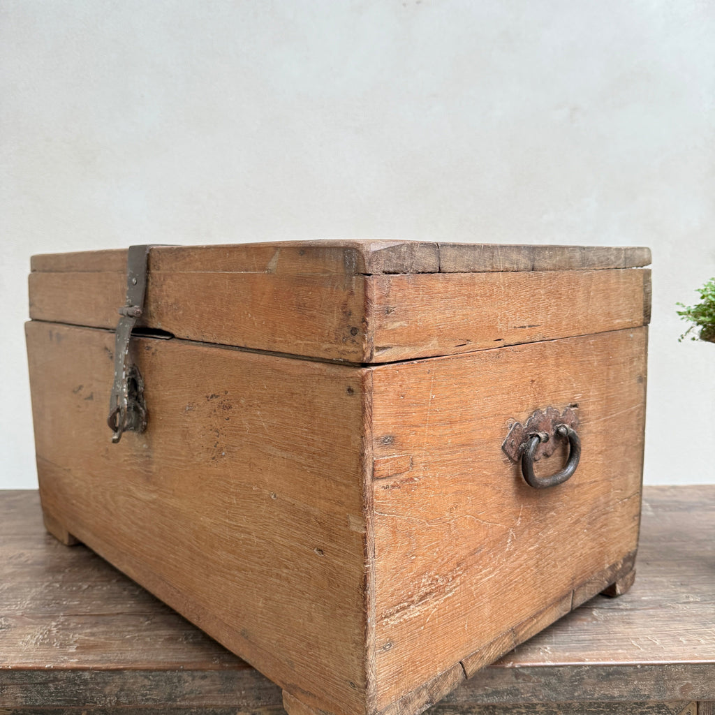 Antique watchmaker's storage chest