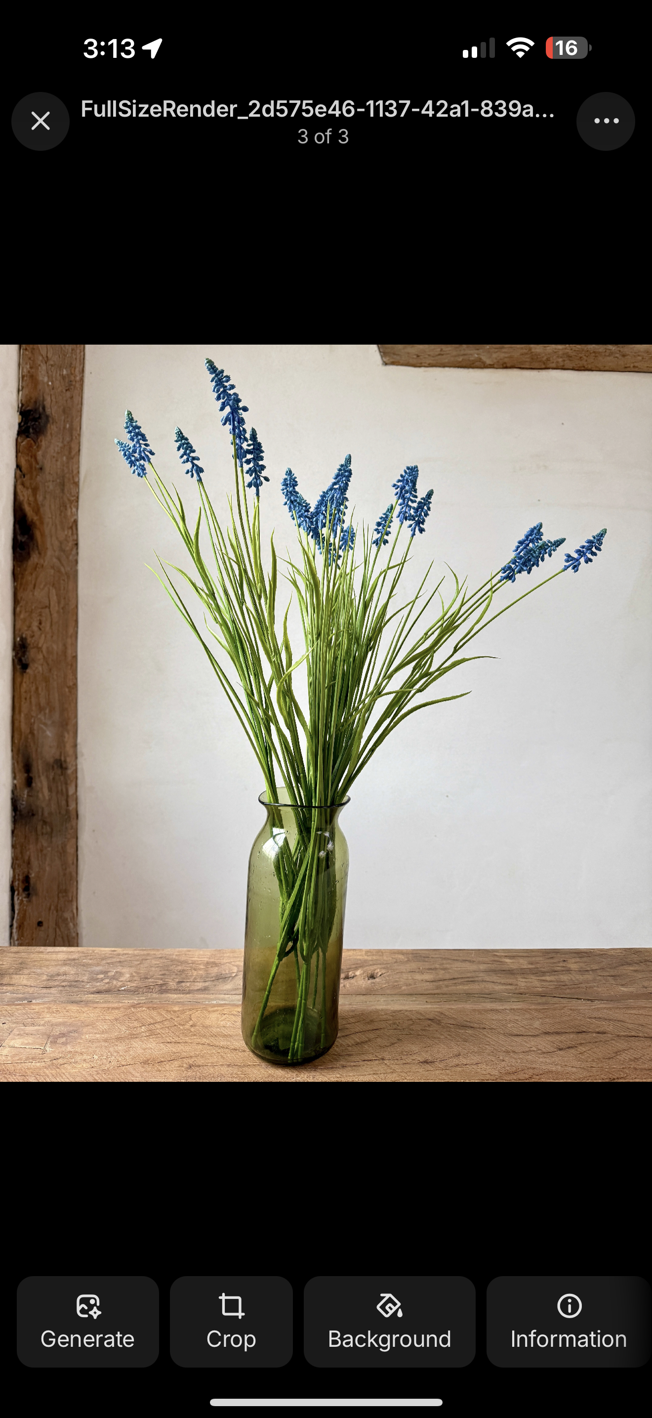 Faux Muscari Spray 73ccm