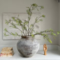 Faux mimosa bush green 110cm