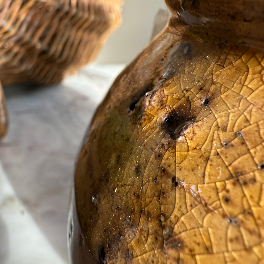 Half glazed decorative pot | Audrey