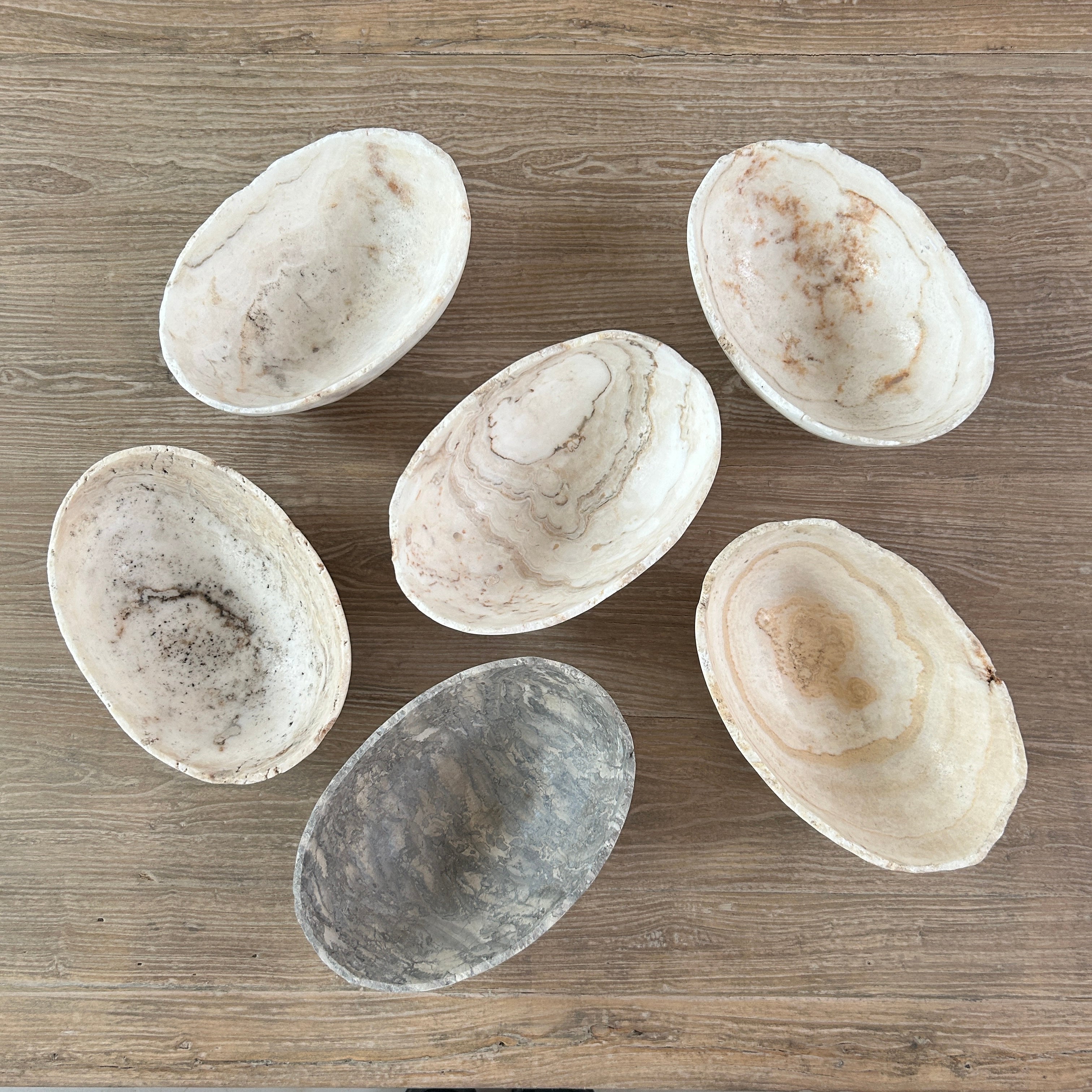 Hand Carved Marble Decorative Bowls Small