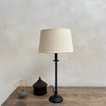 Black Iron Table Lamp | Small