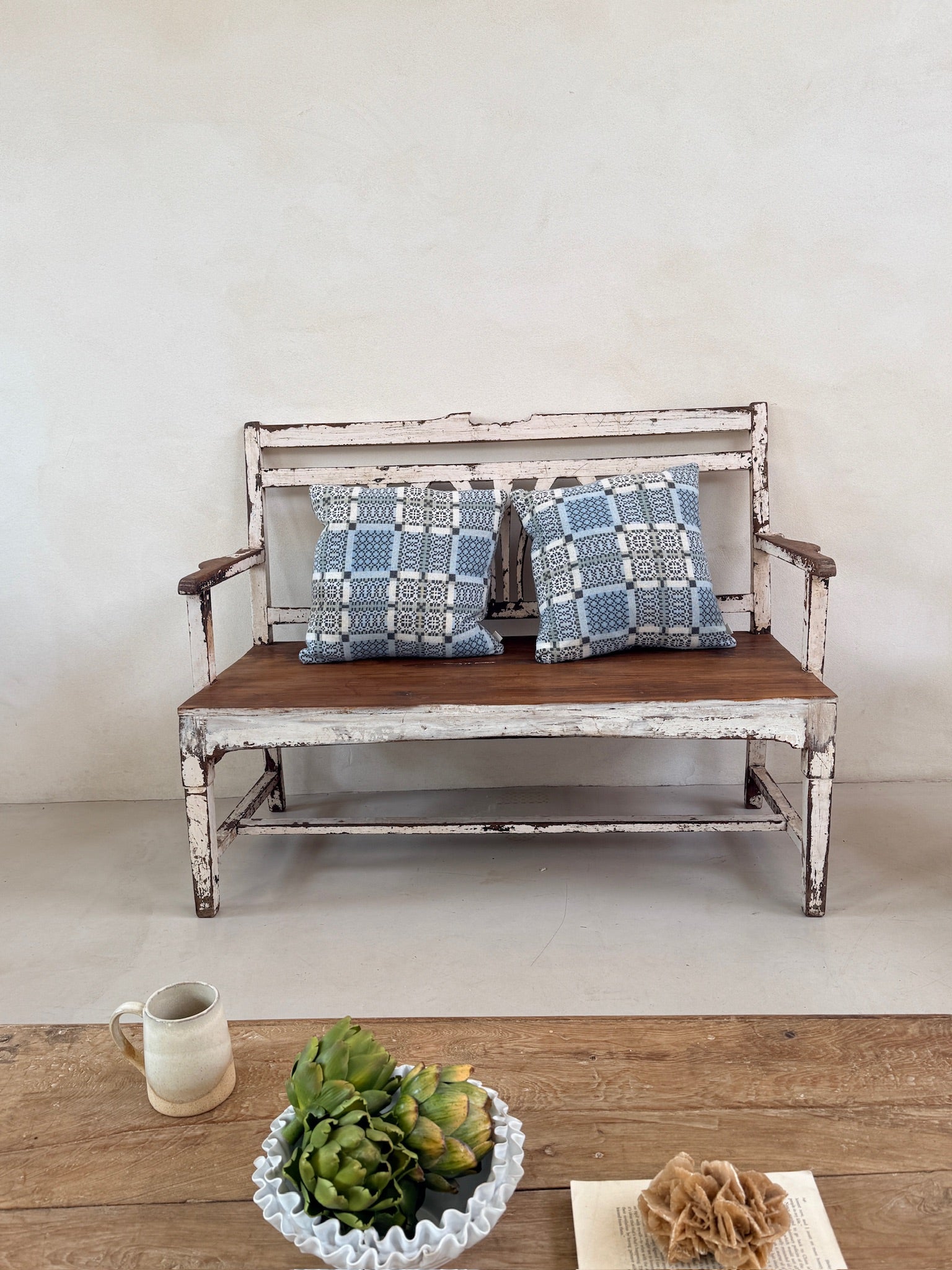 Vintage rustic wooden bench | Jessica