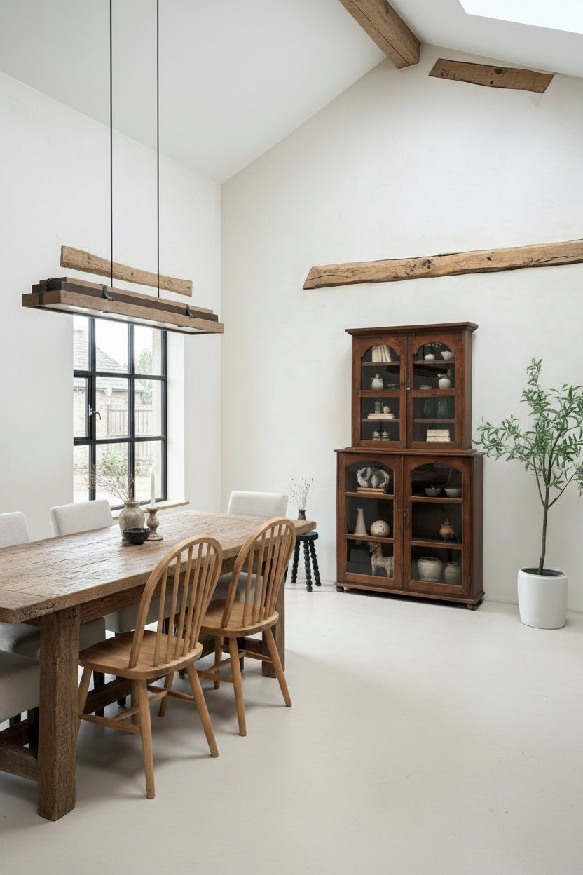 Antique Glazed Wooden Display Cabinet | Charles