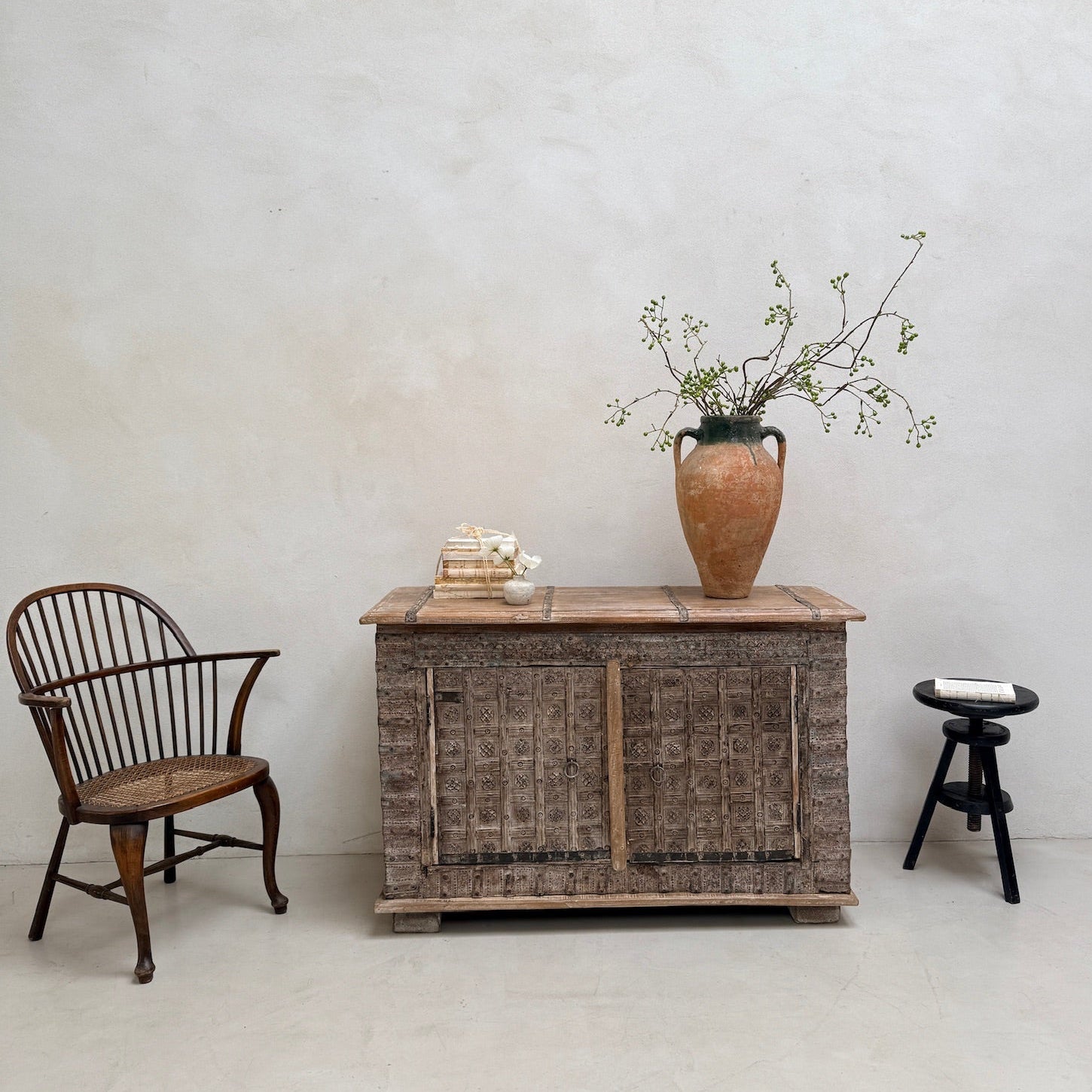 Antique Indian Damchiya Cabinet Sideboard | Pitara