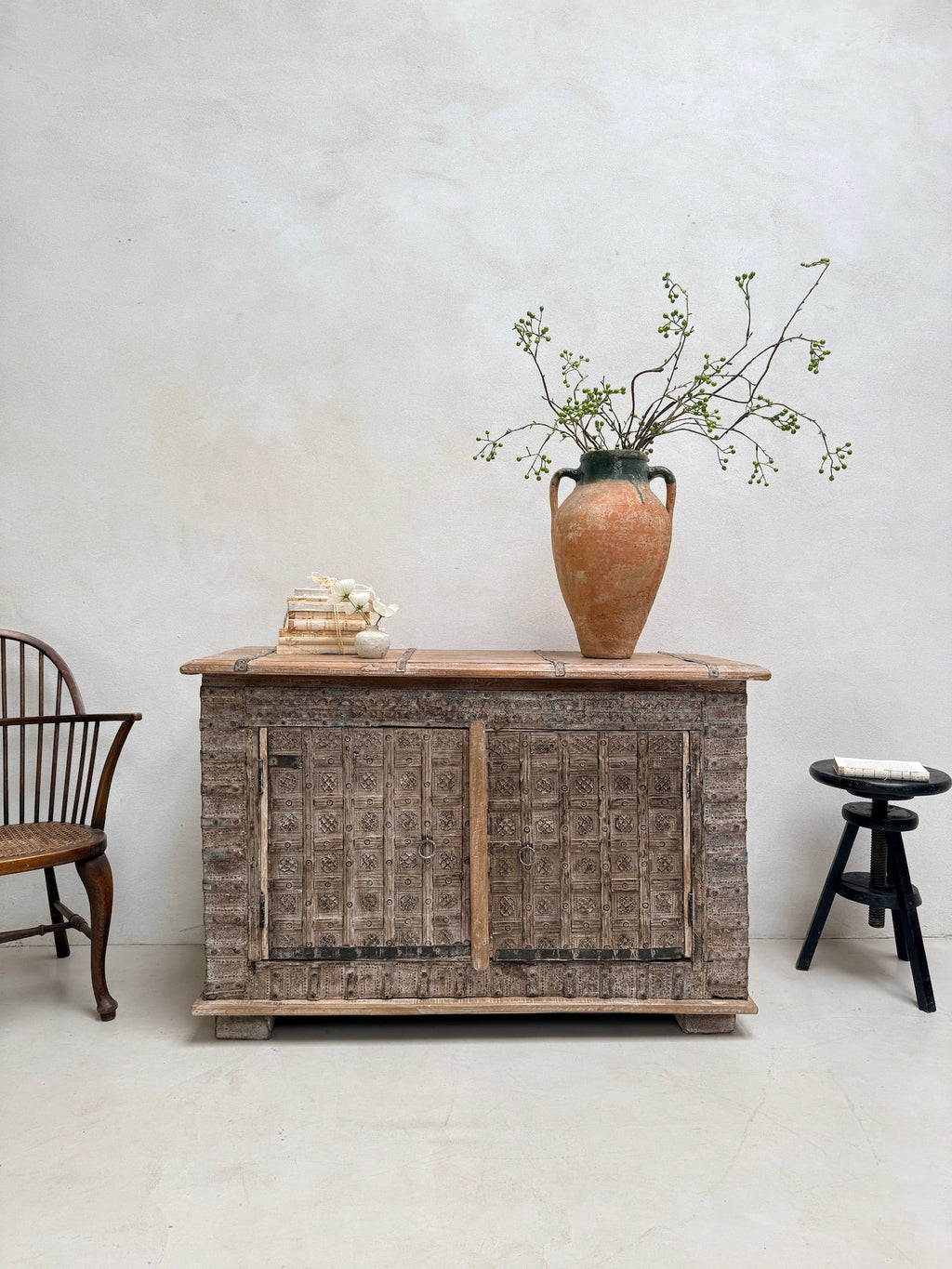 Antique Indian Damchiya Cabinet Sideboard | Pitara