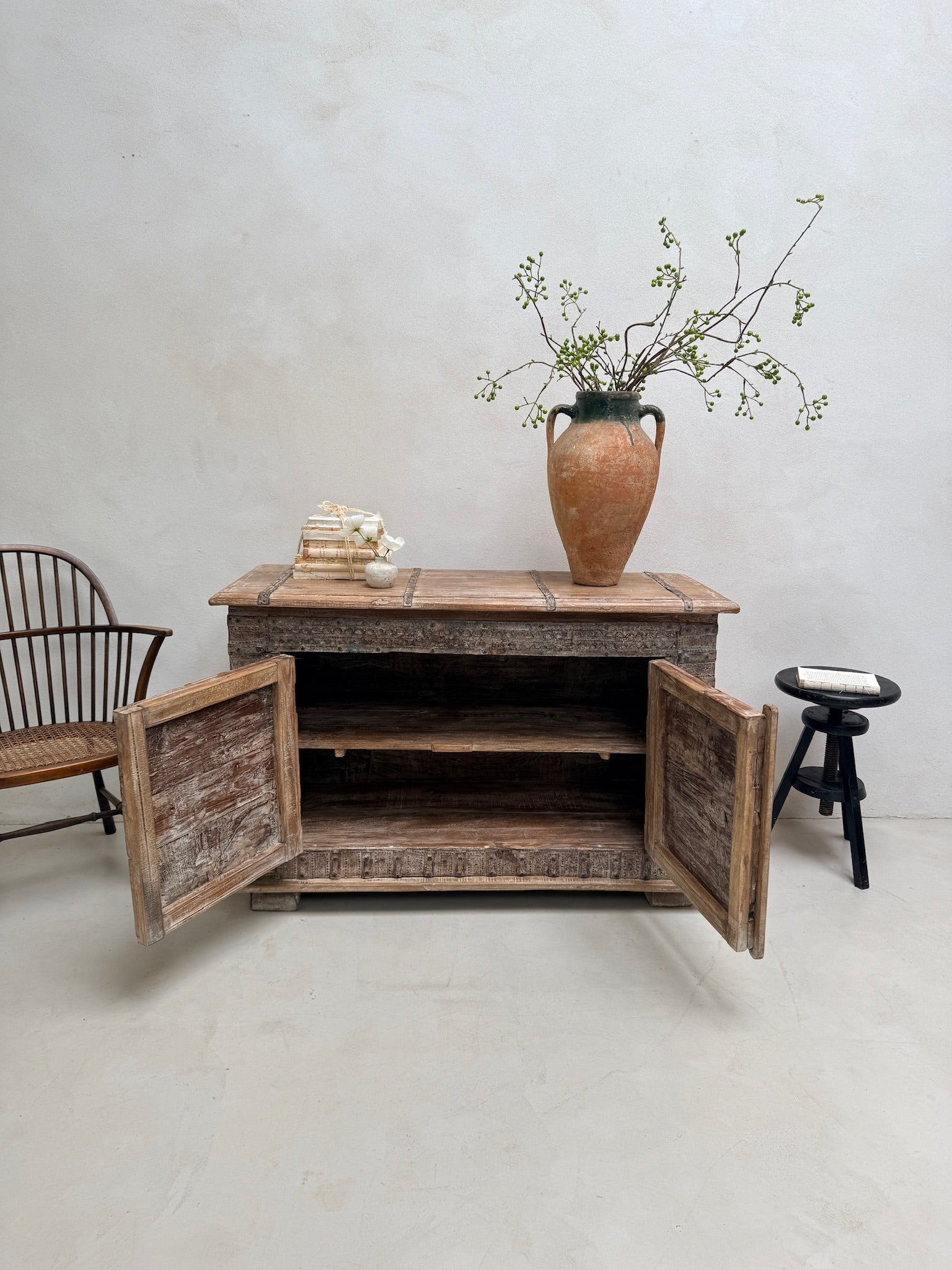 Antique Indian Damchiya Cabinet Sideboard | Pitara