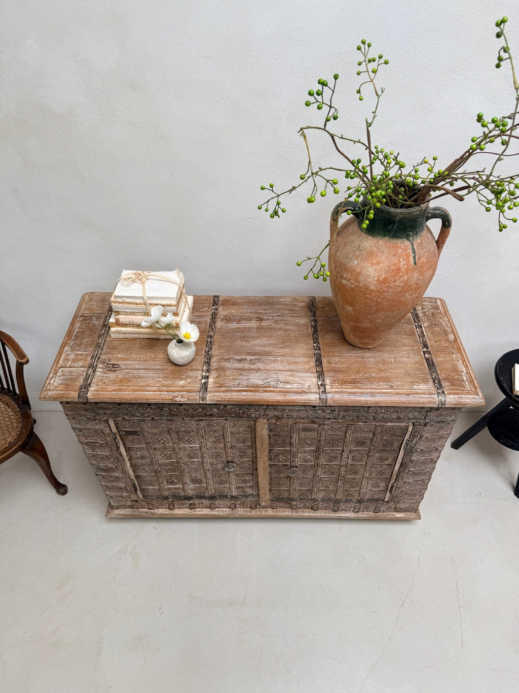 Antique Indian Damchiya Cabinet Sideboard | Pitara