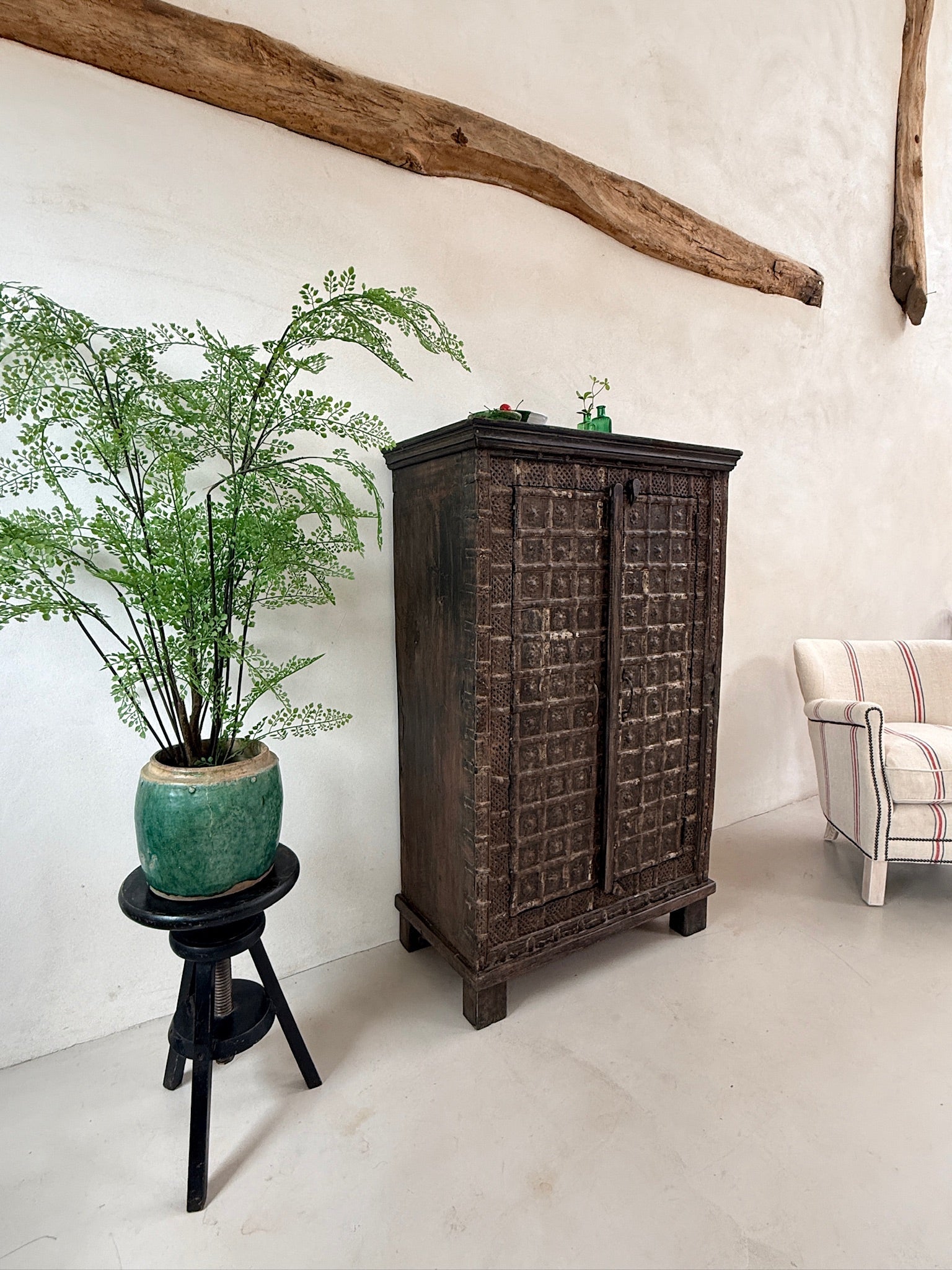 Antique Indian Dowry Chest Cupboard | Jardin