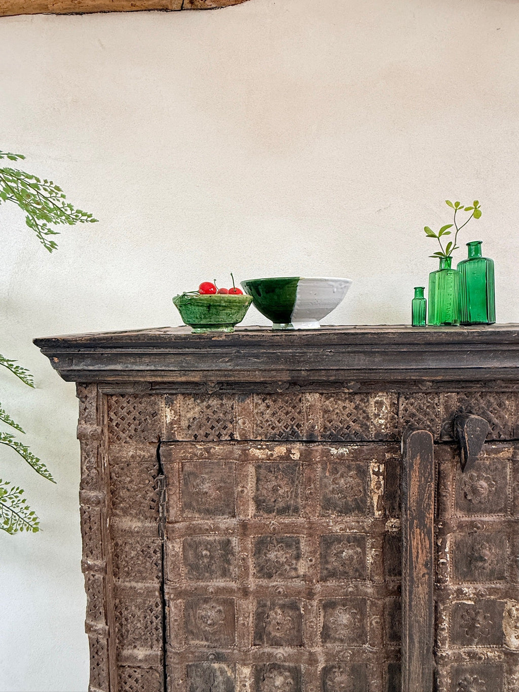 Antique Indian Dowry Chest Cupboard | Jardin