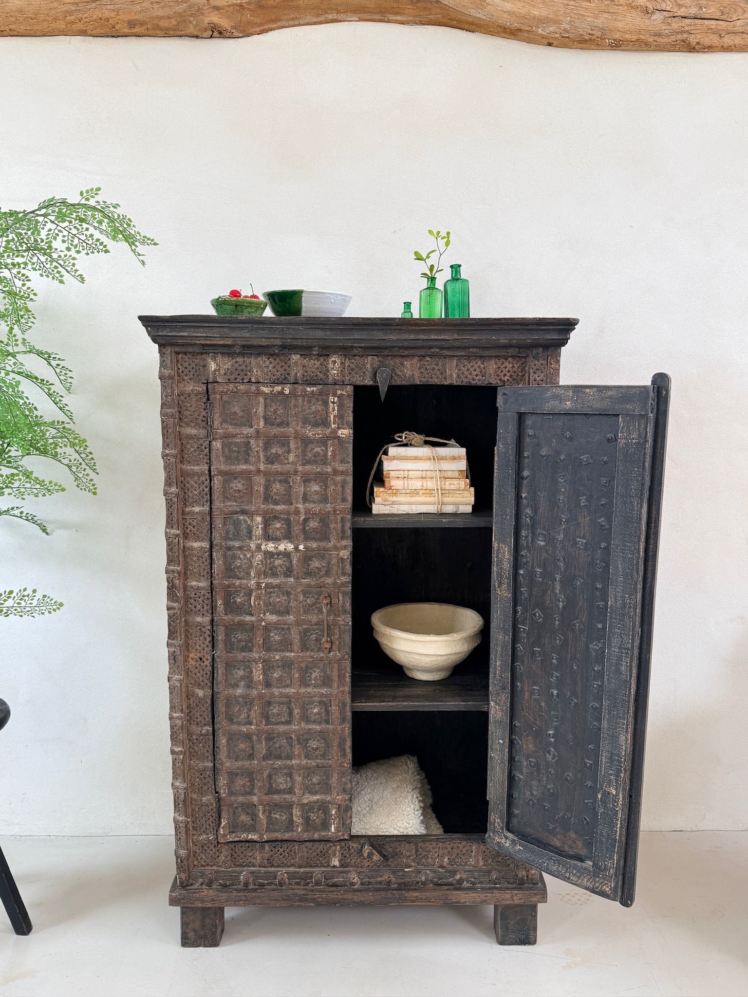 Antique Indian Dowry Chest Cupboard | Jardin
