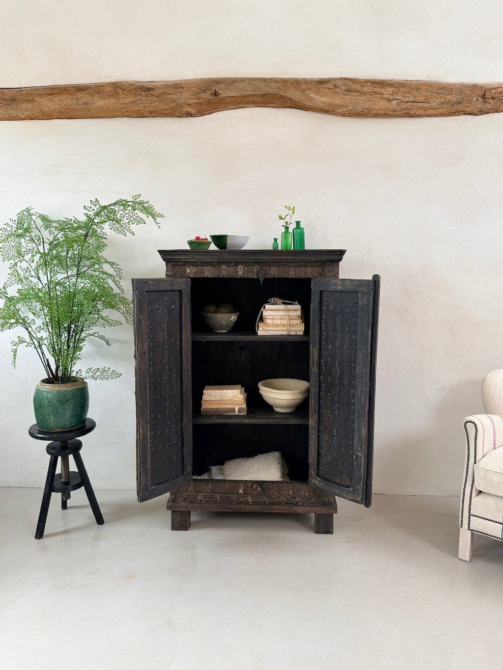Antique Indian Dowry Chest Cupboard | Jardin