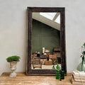 Antique Hand-Carved Wooden Wall Mirror | Ada