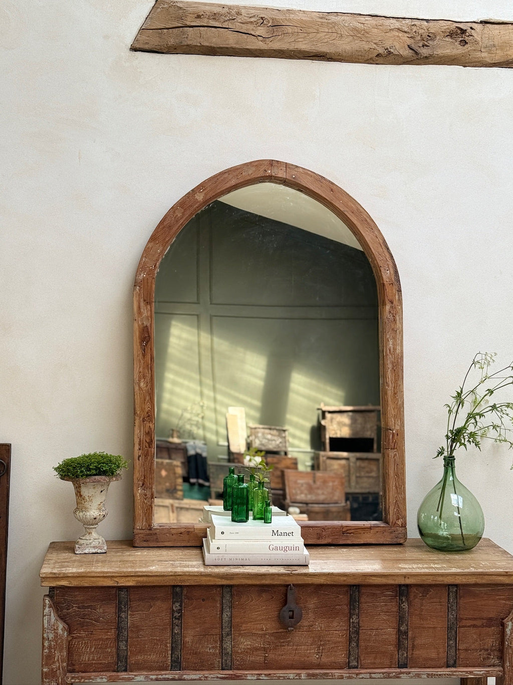 Reclaimed Wooden Arched Wall Mirror | Zoya