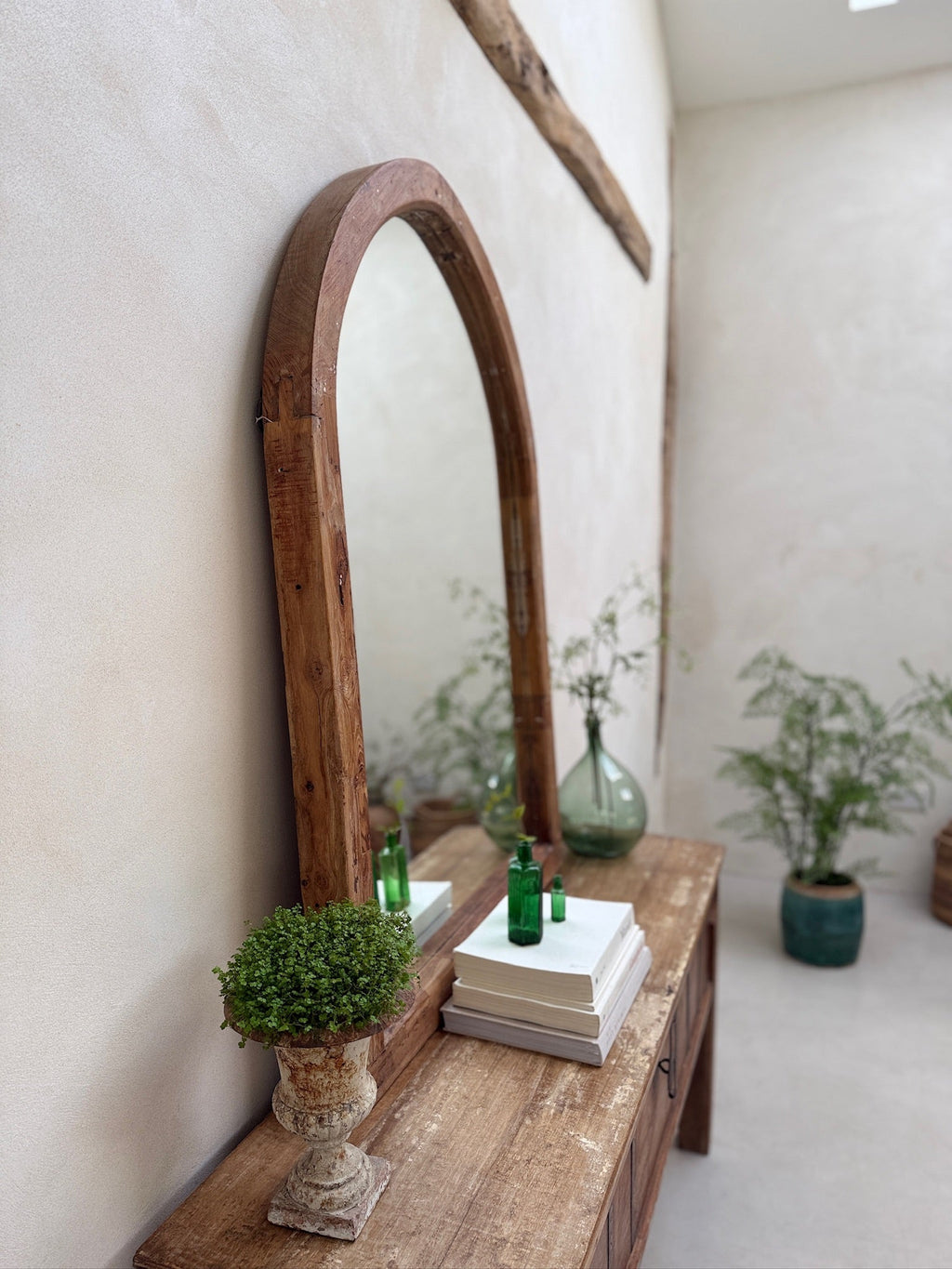 Reclaimed Wooden Arched Wall Mirror | Zoya