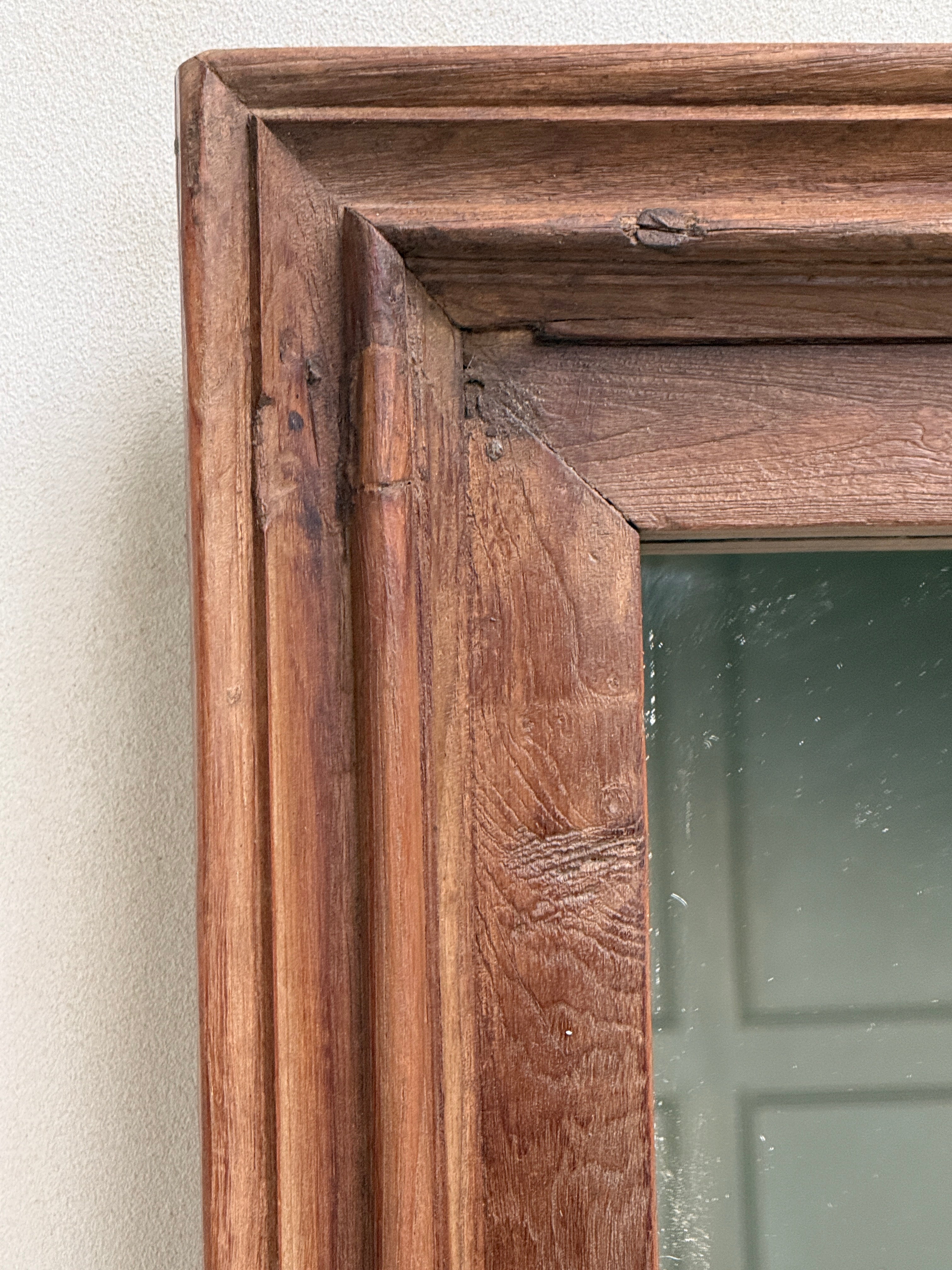Antique Rustic Wooden Wall Mirror | Priya