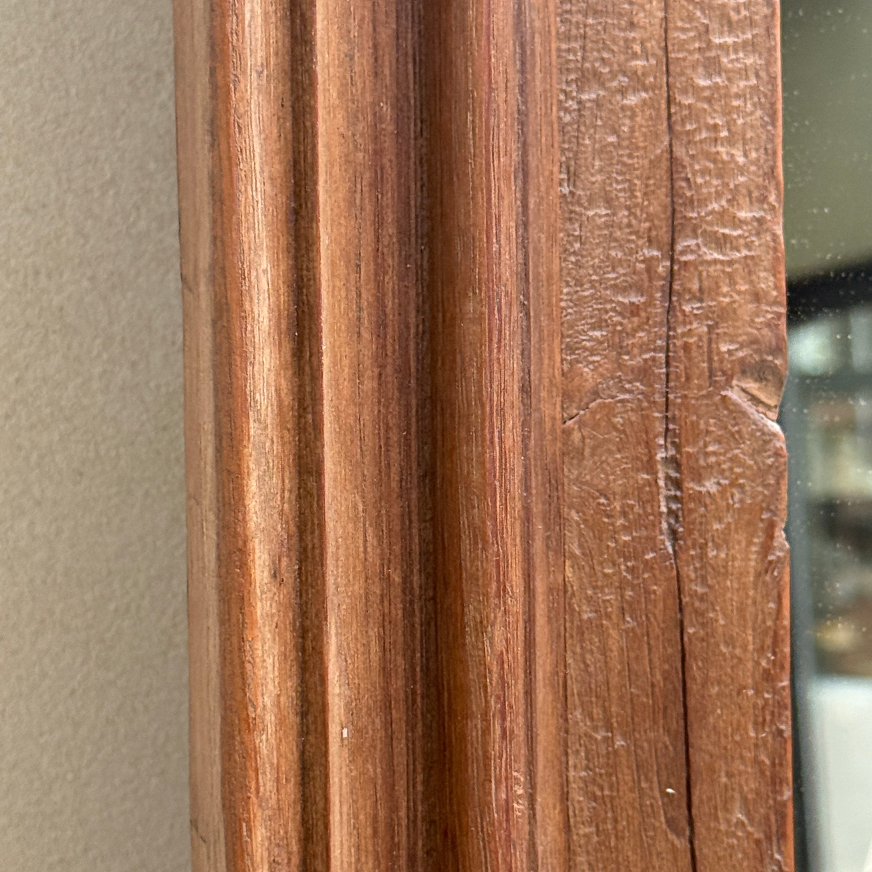 Antique Rustic Wooden Wall Mirror | Priya