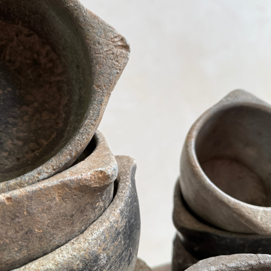 Antique Indian Stone Mortar Bowl