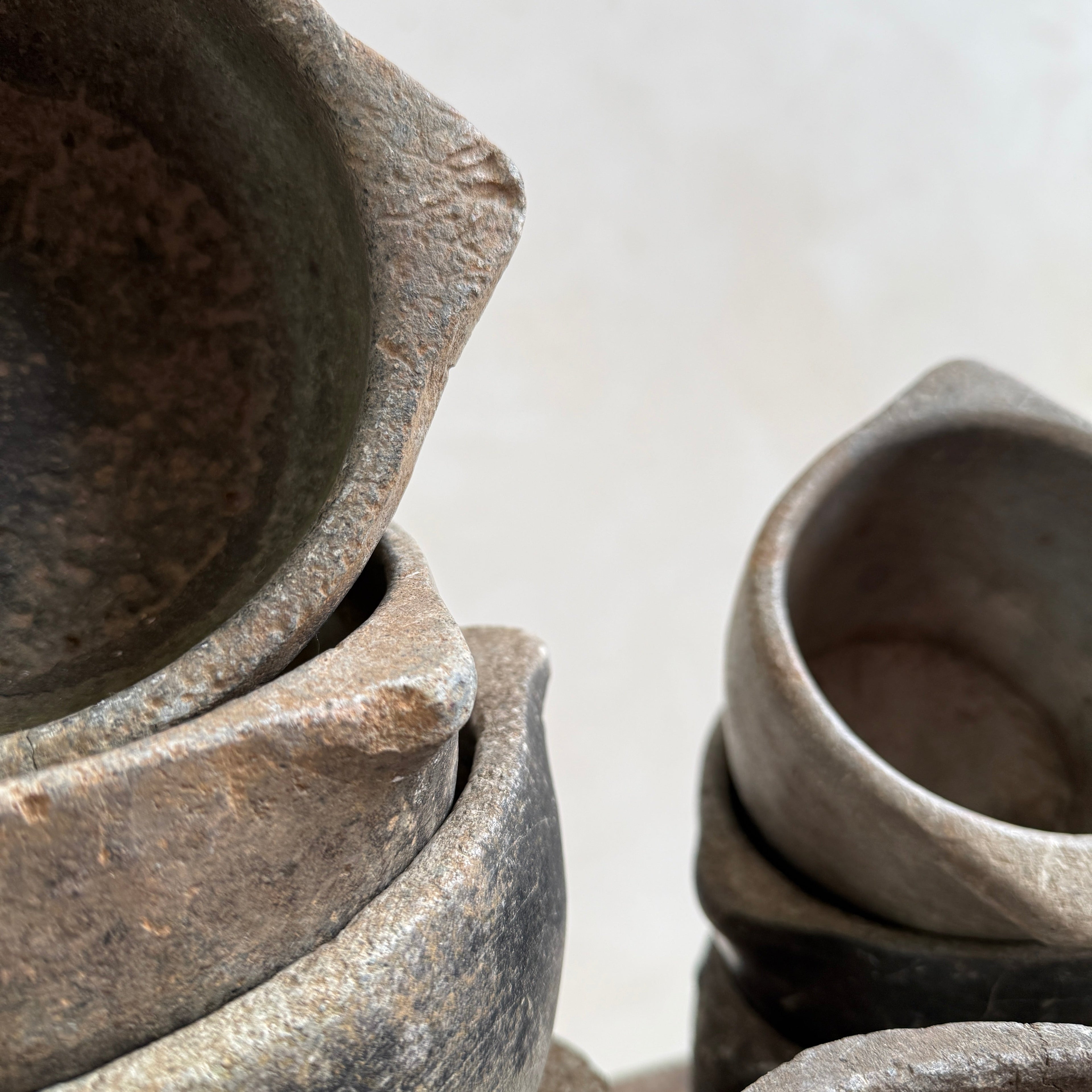Antique Indian Stone Mortar Bowl
