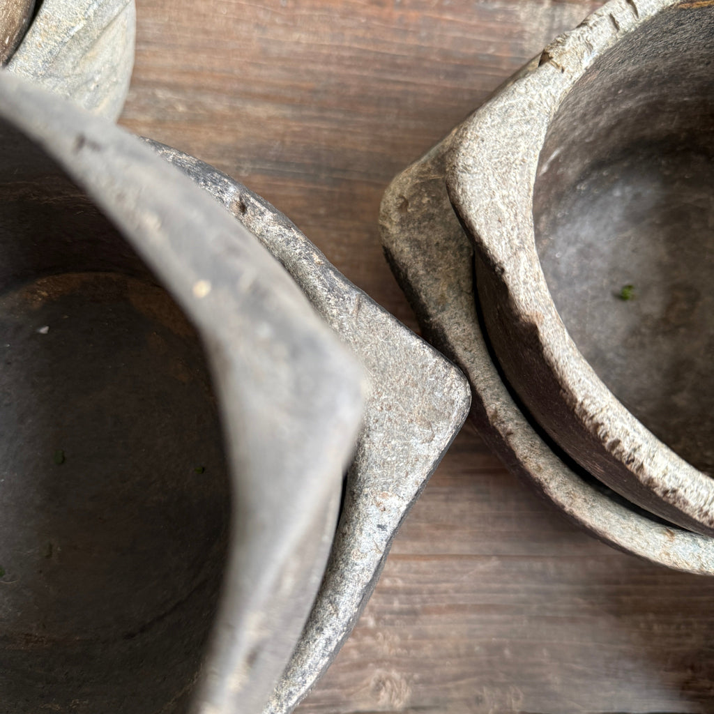 Antique Indian Stone Mortar Bowl