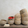 Vintage hand carved wooden dough bowl