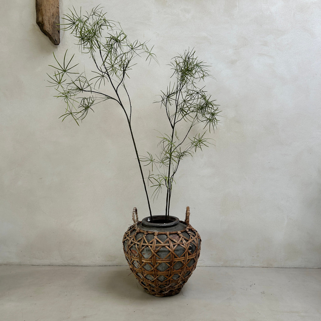 Large clay raffia antique Sabu Sumba water pots