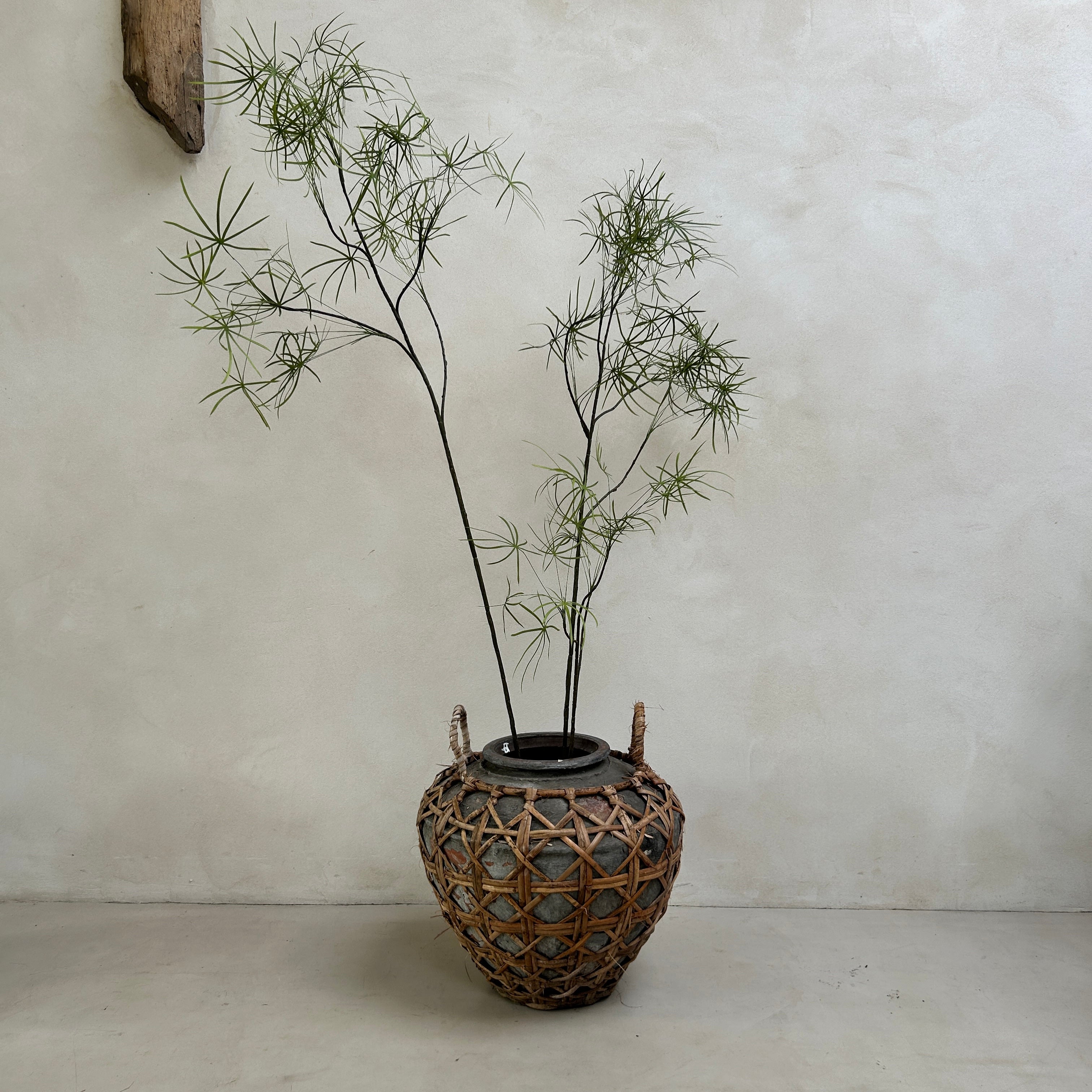 Large clay raffia antique Sabu Sumba water pots