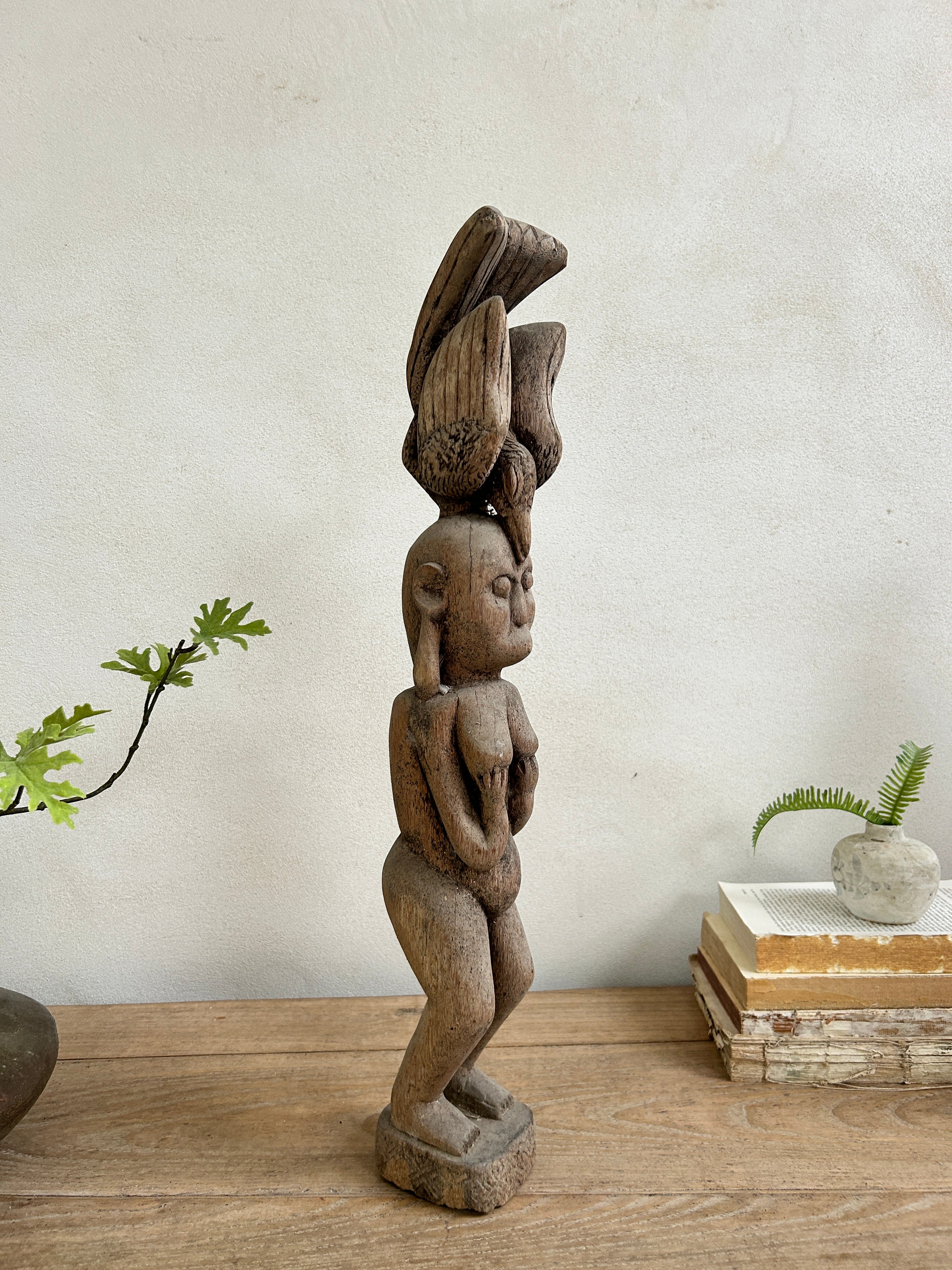Large wooden antique sumba statues | Wayan