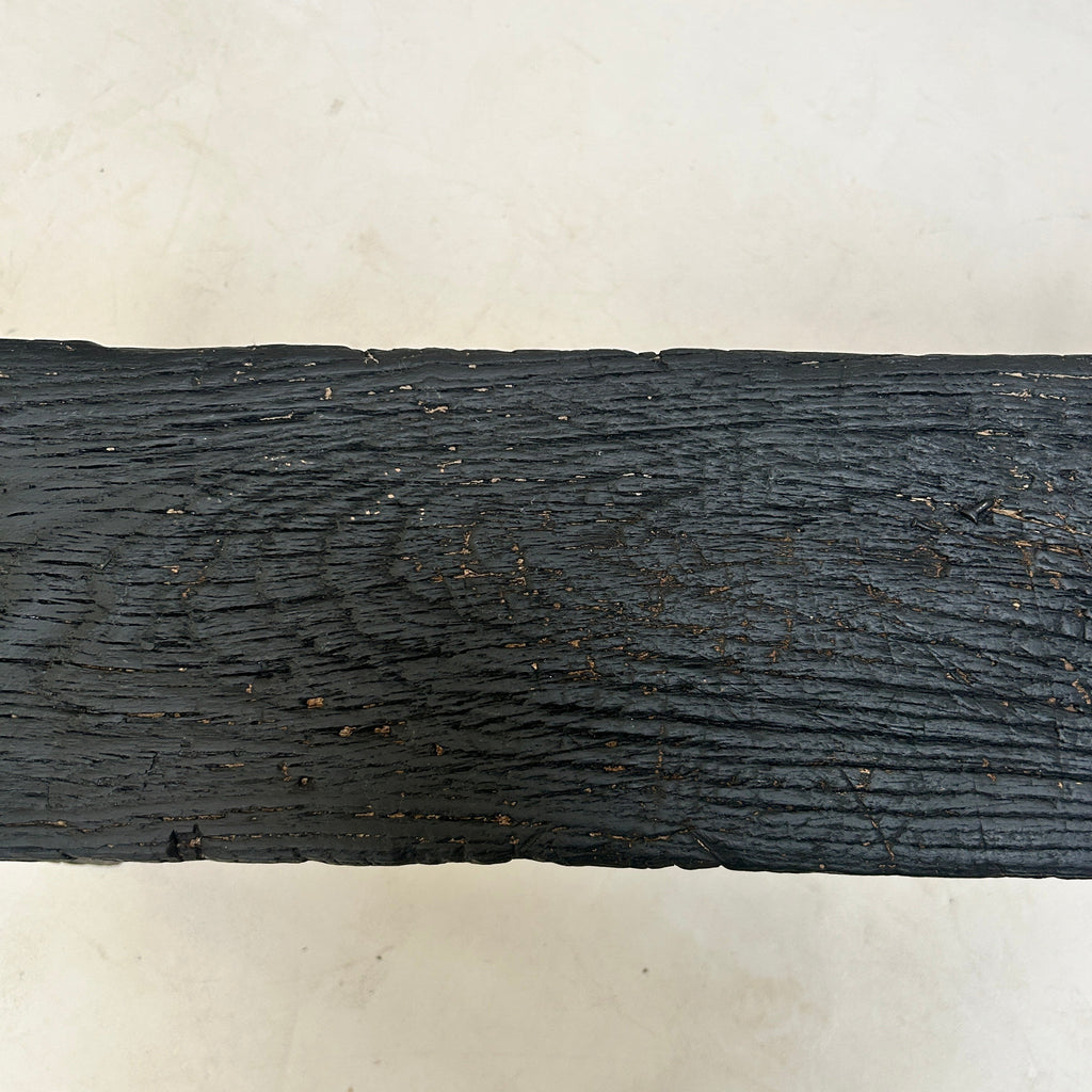 Oriental Antique Wooden Bench | Black