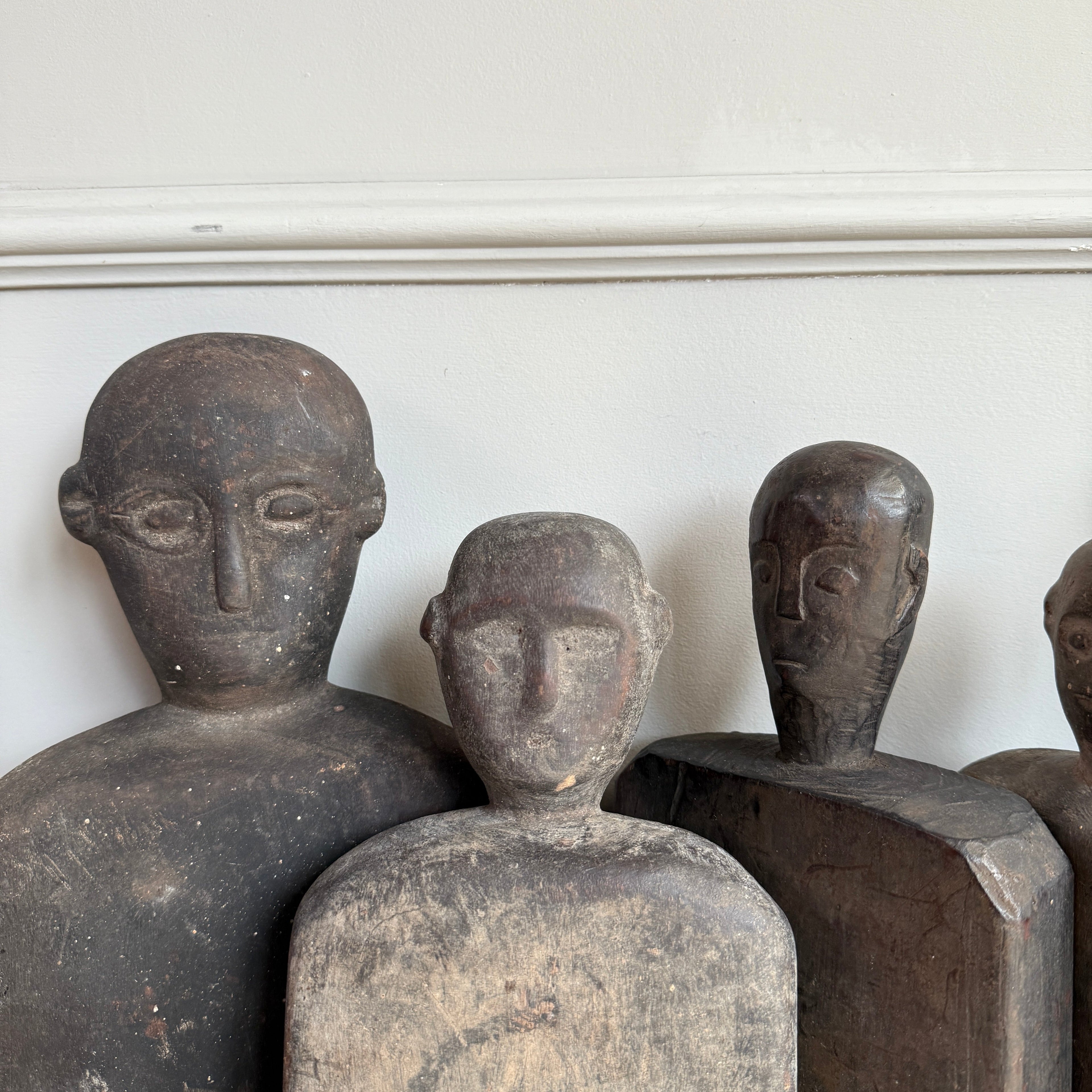 Primitive Wooden Figure | Cotton Pounding Board