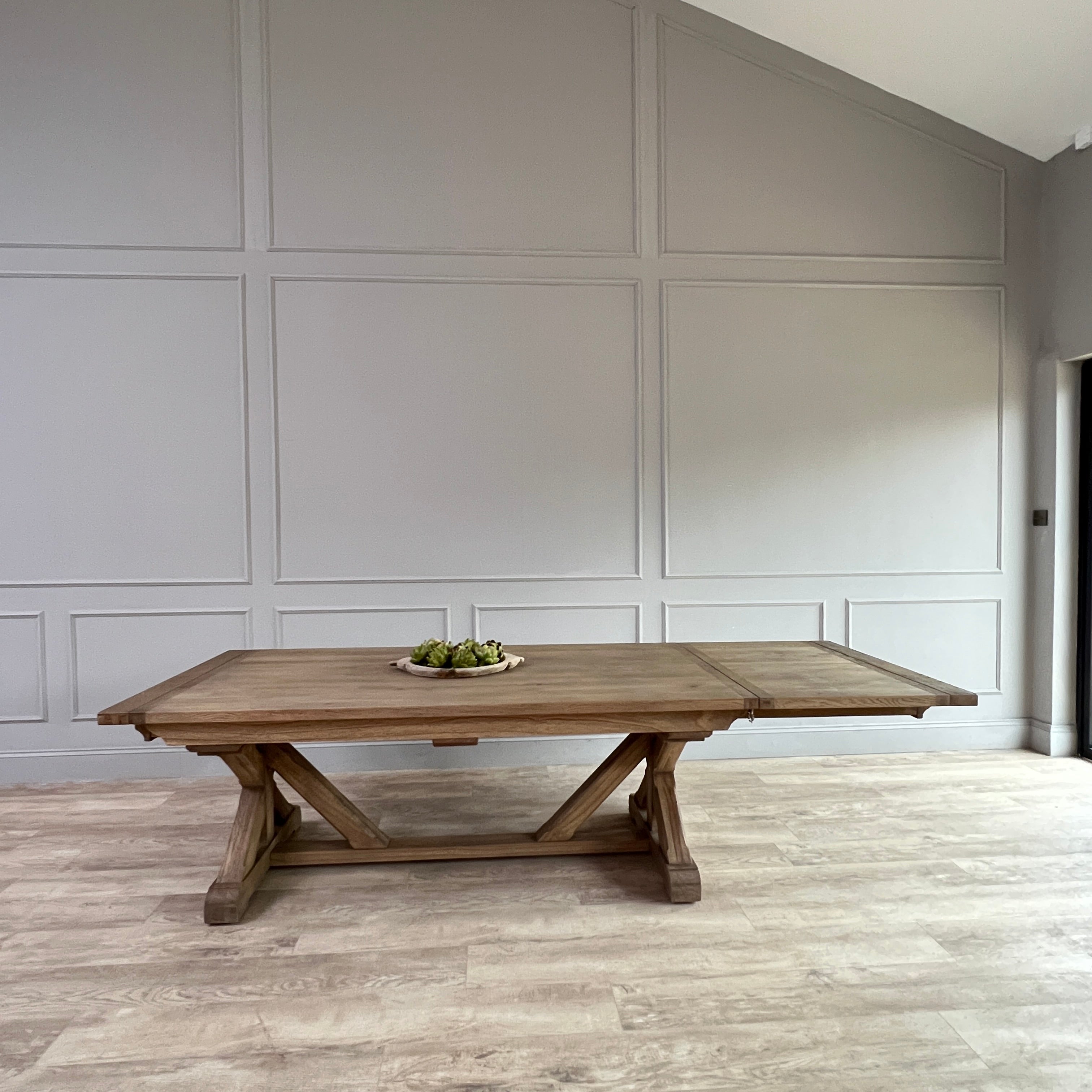 Reclaimed Oak Extending Dining Table