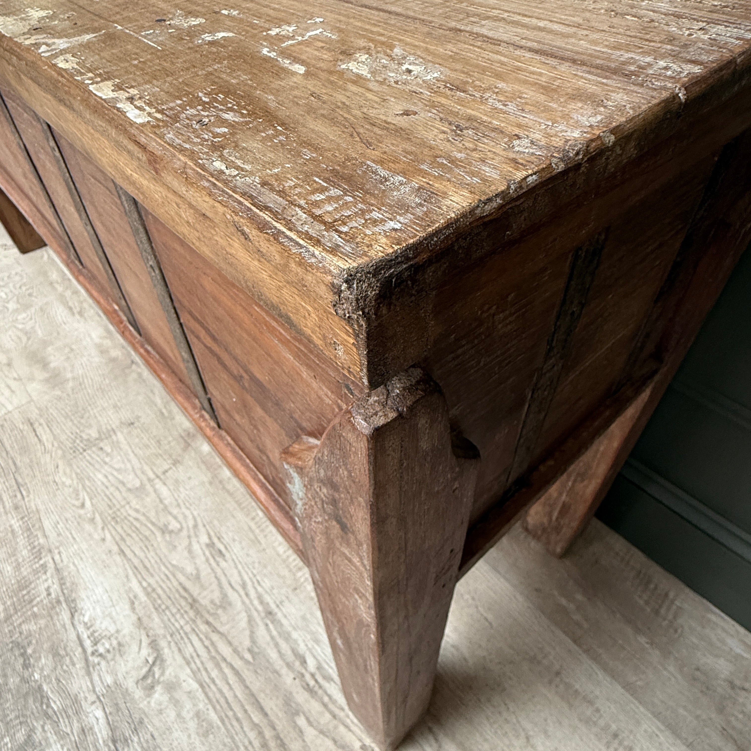 Reclaimed Teak Lift-Top Console Table | Heidi