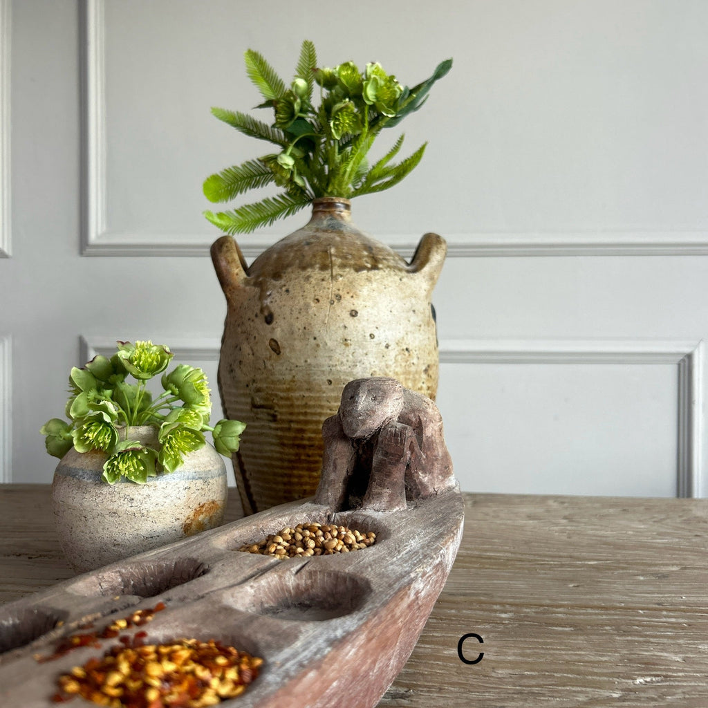 Rustic Antique Wooden Boat Spice Tray | Basuki