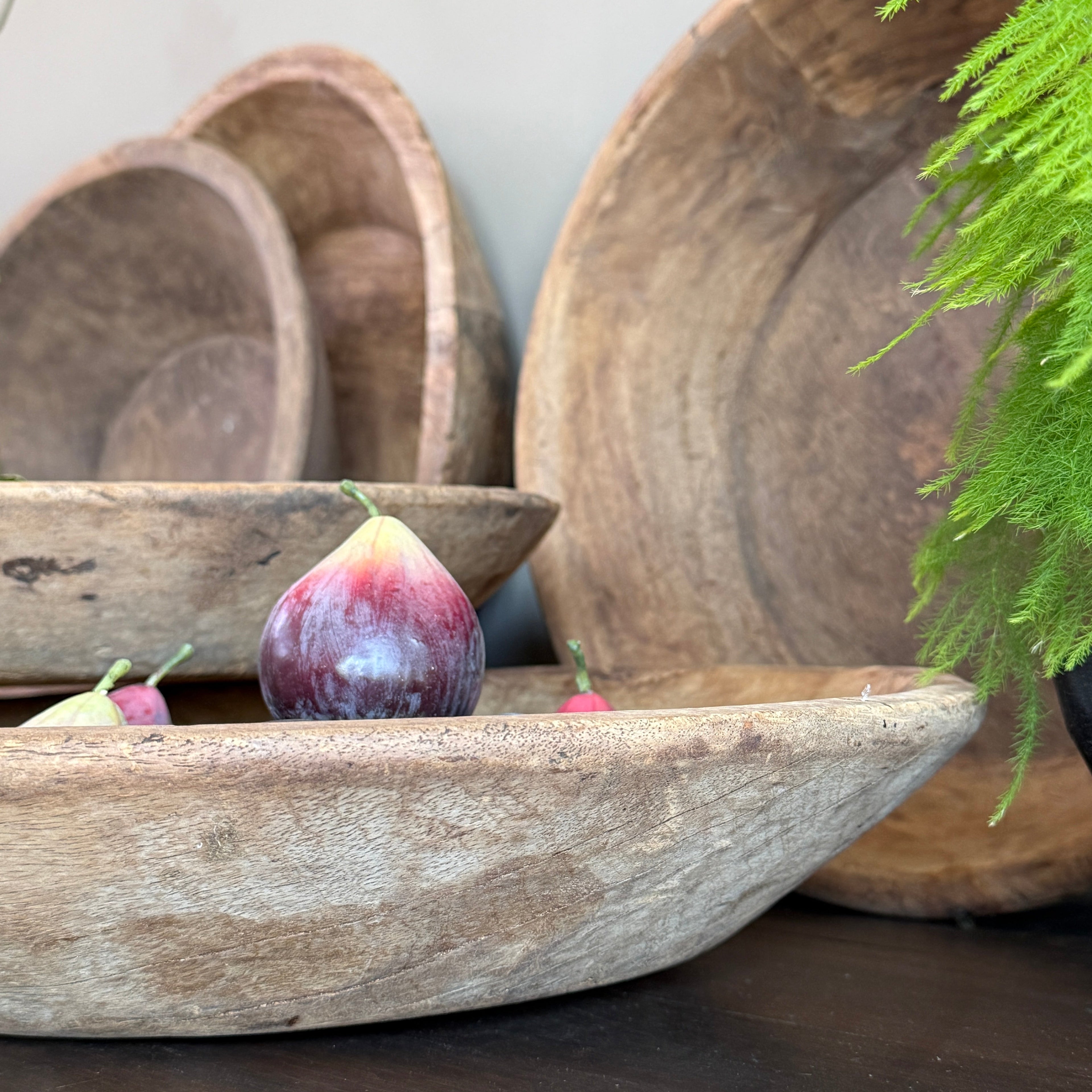 Rustic Vintage Wooden Bowl
