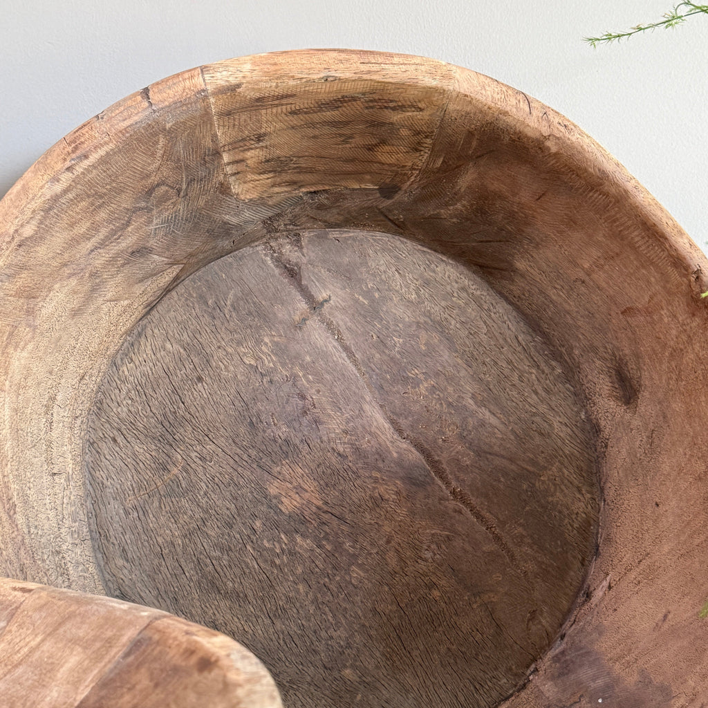 Rustic Vintage Wooden Bowl