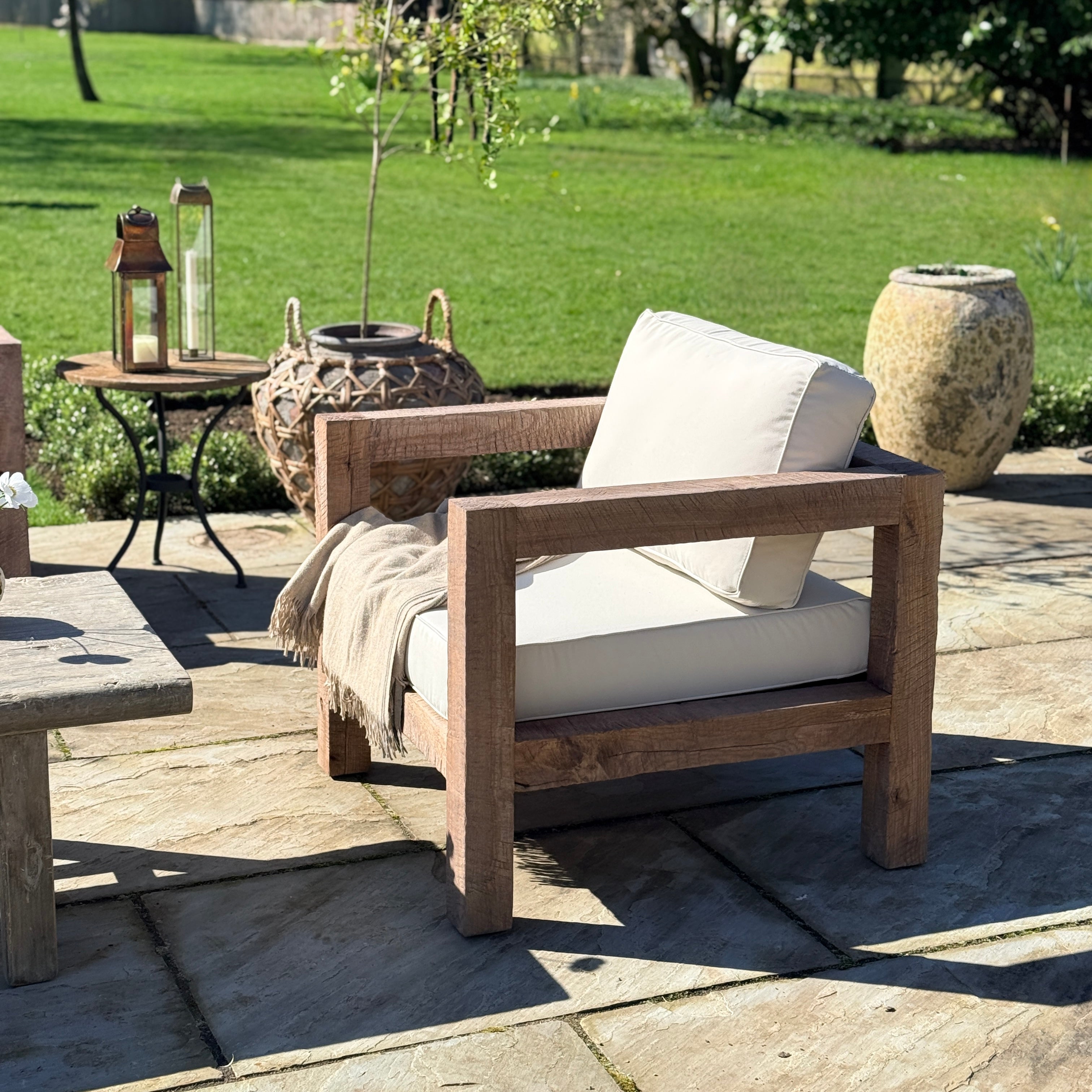 Rustic Wood Outdoor Seating