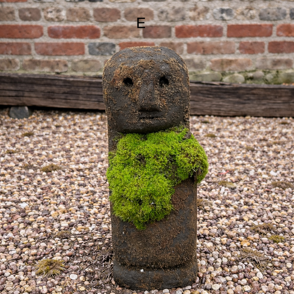 Vintage Handcarved Stone Garden Sumba Statues