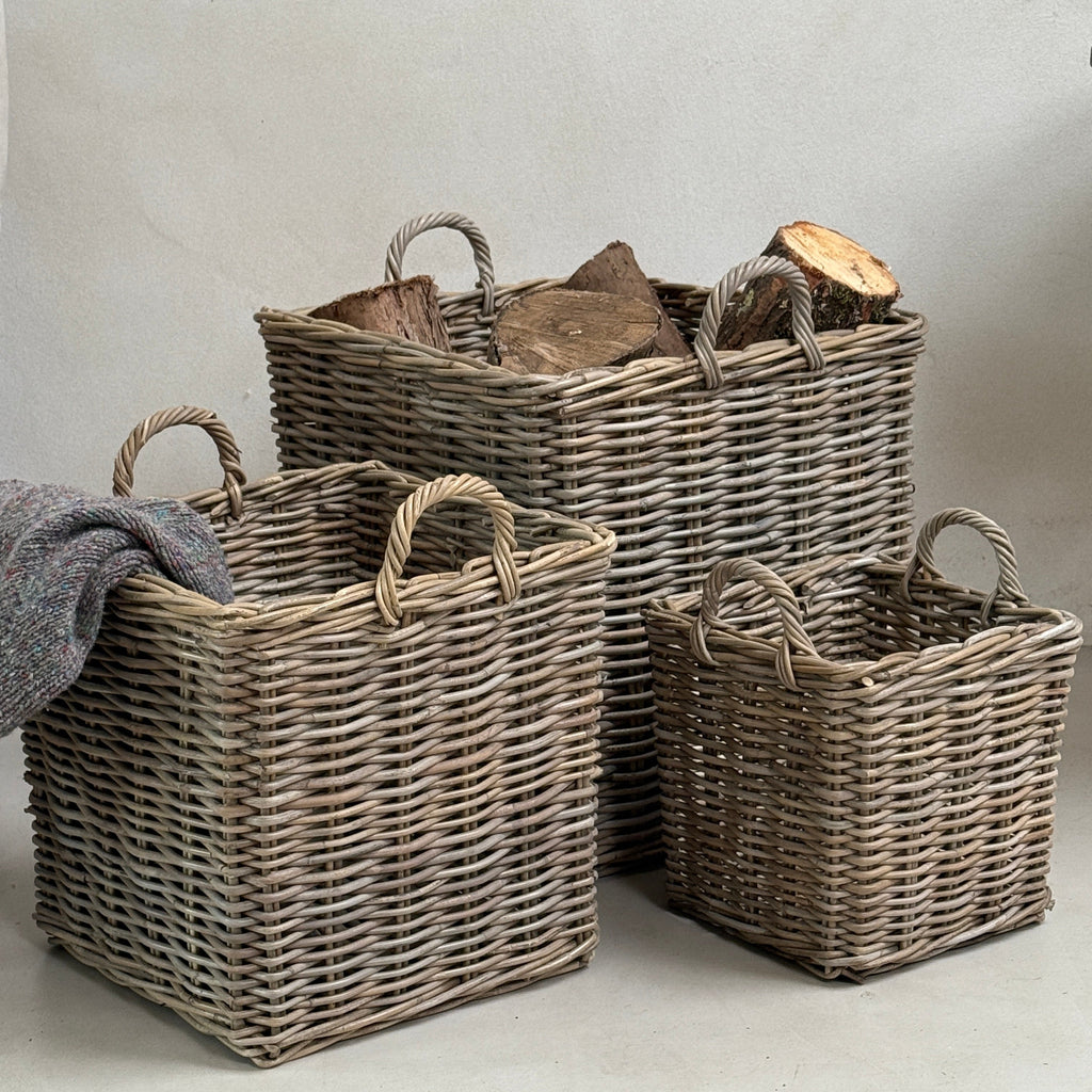 Square Log Baskets