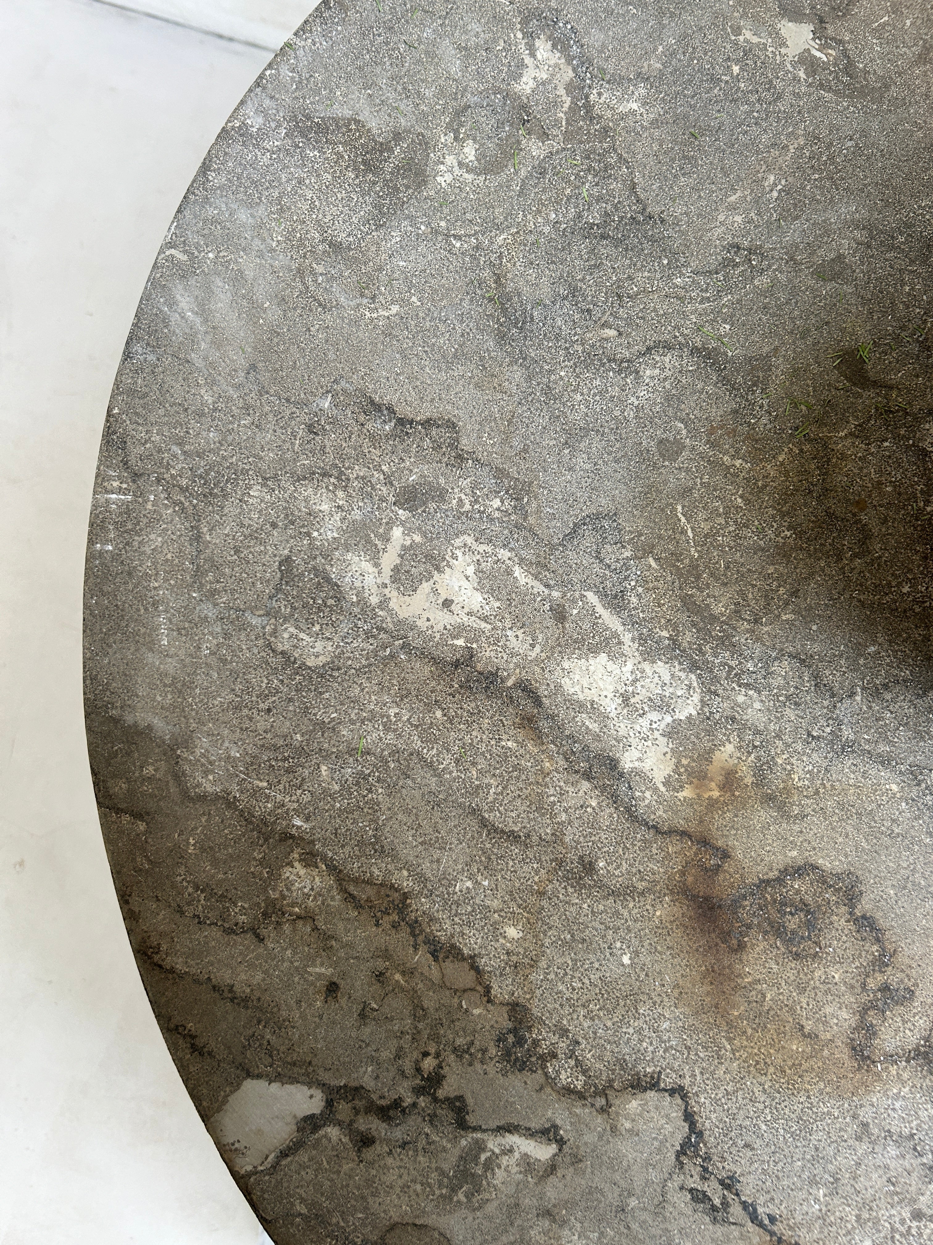 Stone top garden bistro round table