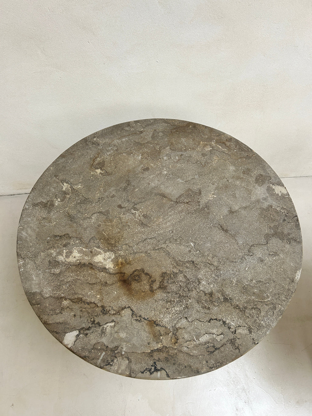 Stone top garden bistro round table