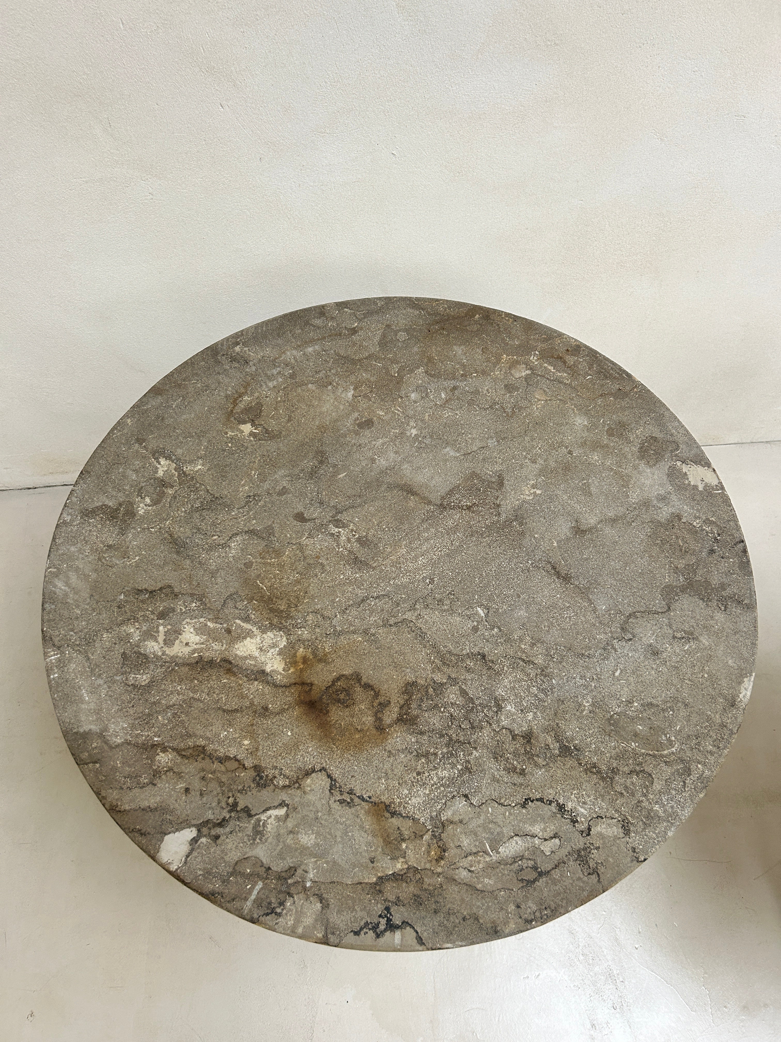 Stone top garden bistro round table