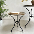 Stone top garden bistro side table