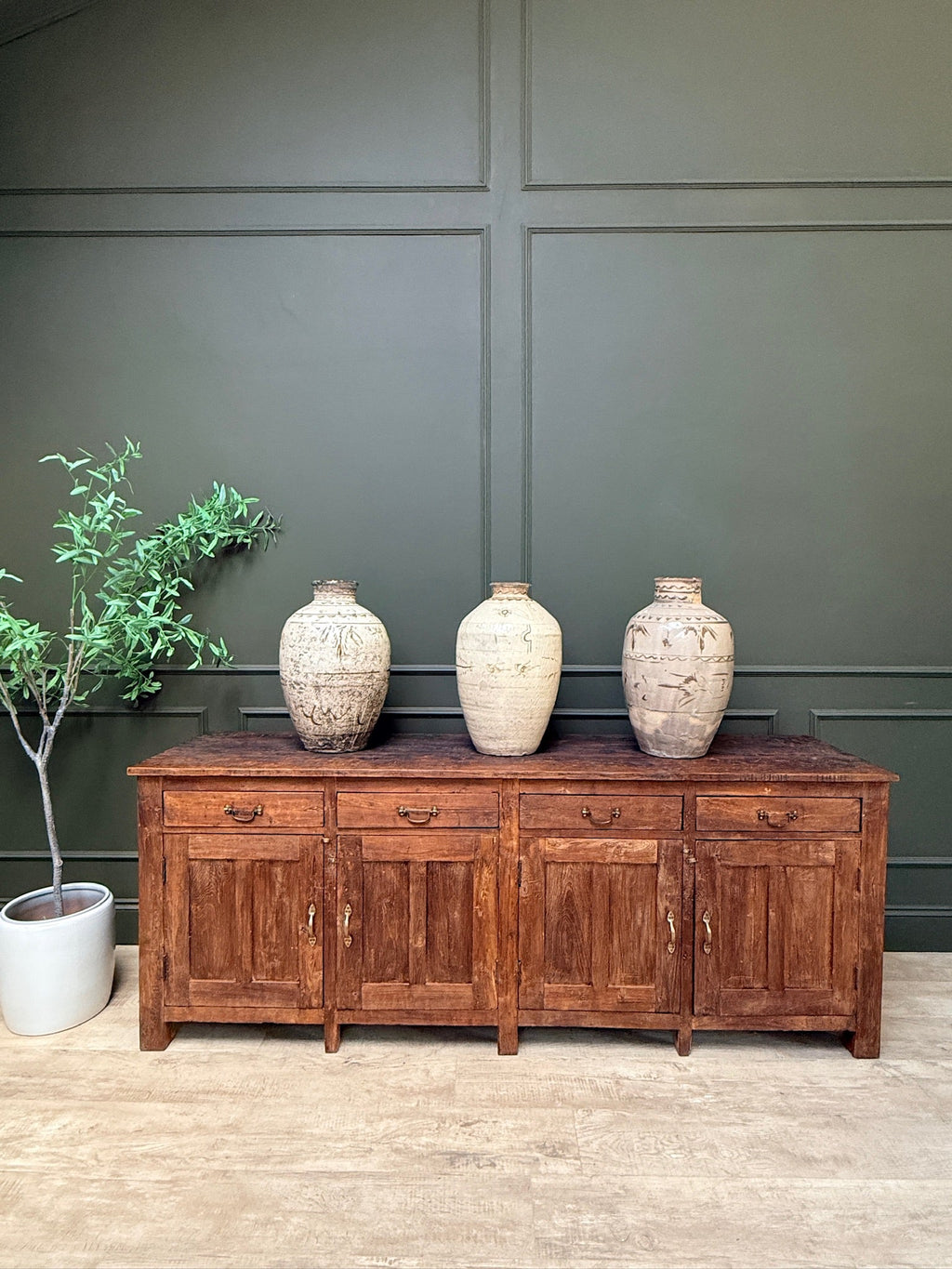 Vintage Dark Wood Sideboard | Vince