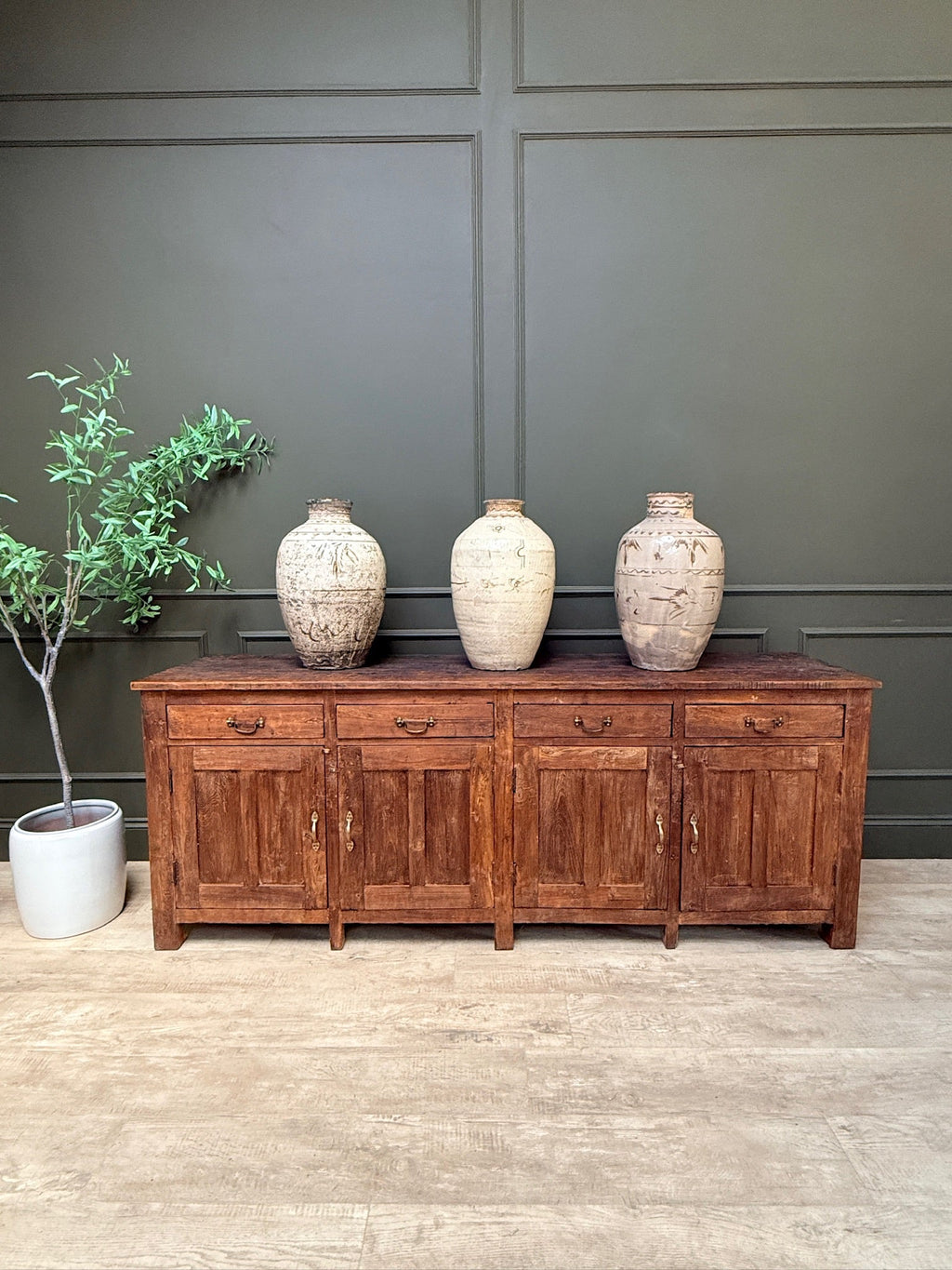 Vintage Dark Wood Sideboard | Vince