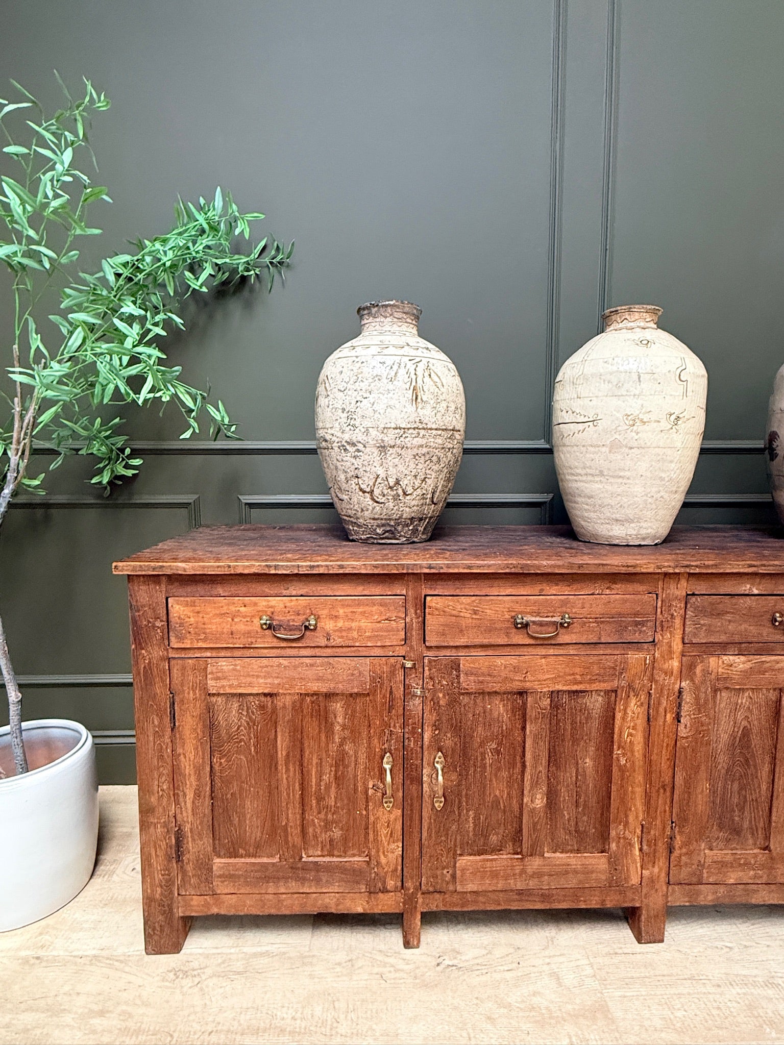 Vintage Dark Wood Sideboard | Vince