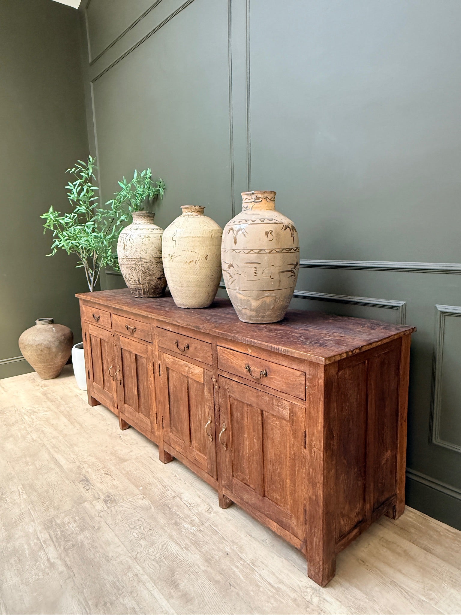 Vintage Dark Wood Sideboard | Vince