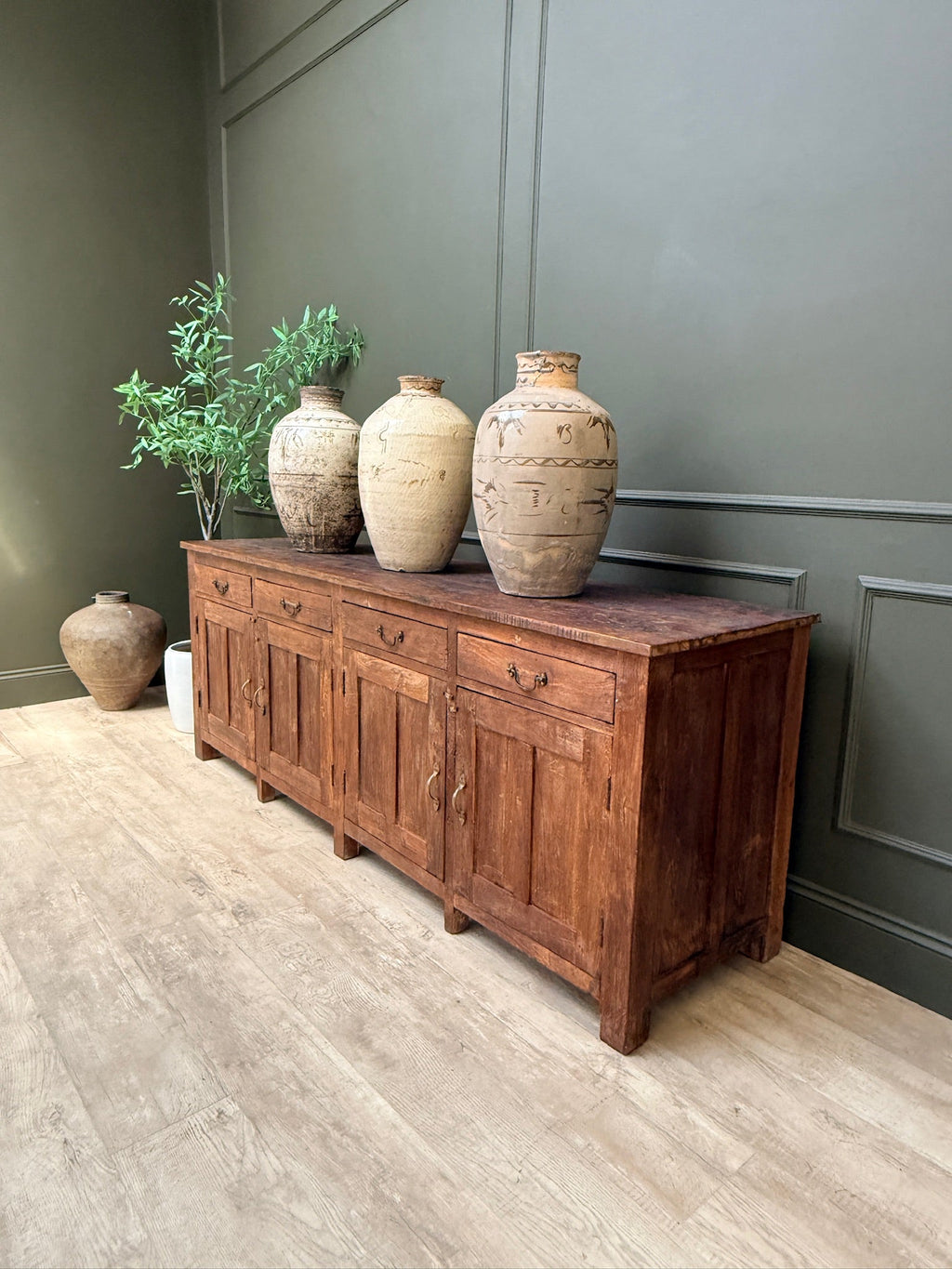 Vintage Dark Wood Sideboard | Vince