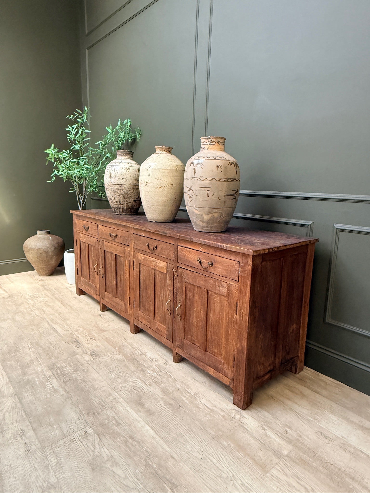 Vintage Dark Wood Sideboard | Vince